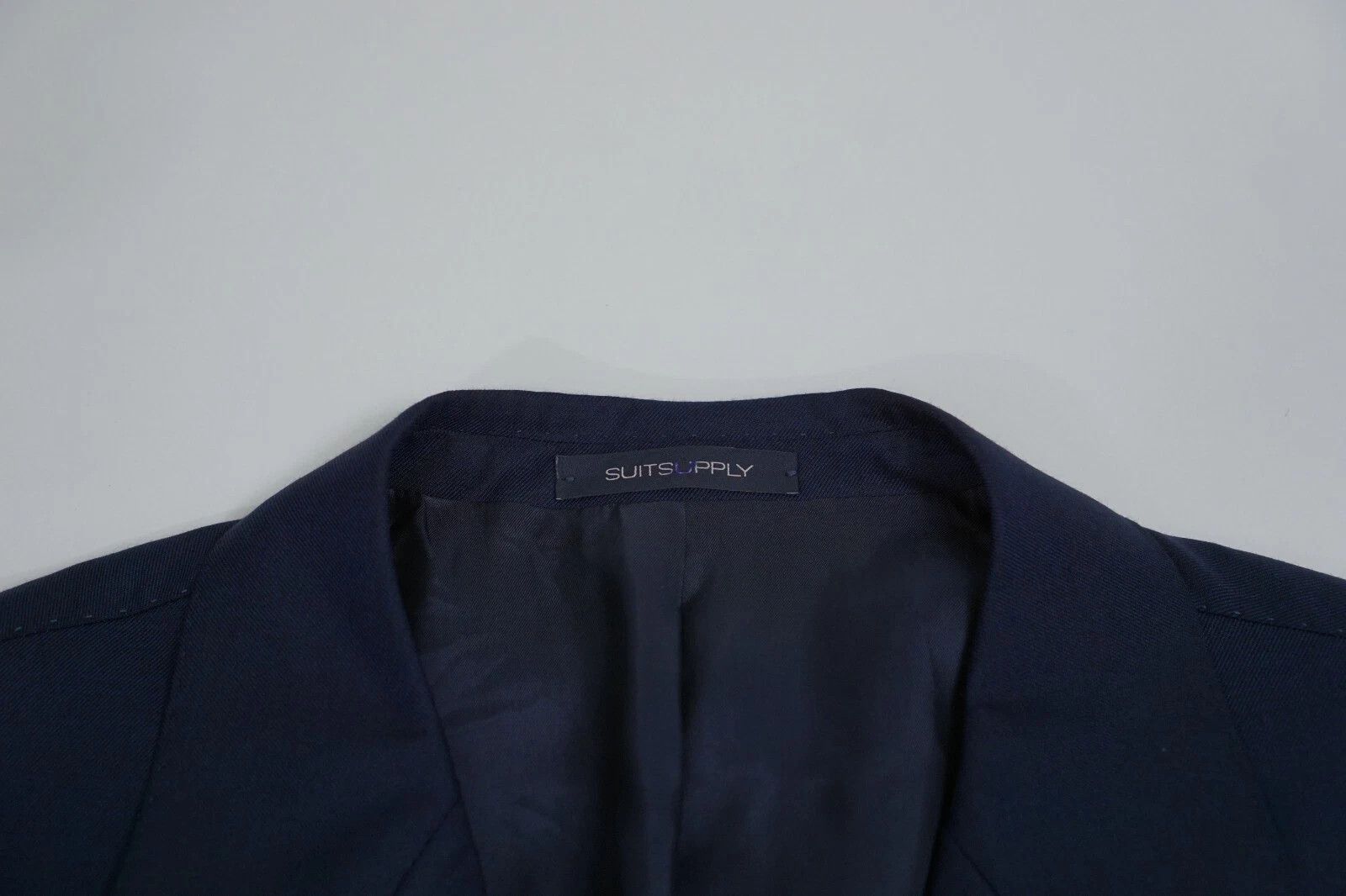 Suitsupply Men Suitsupply Blazer La Spalla Peak Blue Wool Ariston US52S Size 52S - 3 Thumbnail