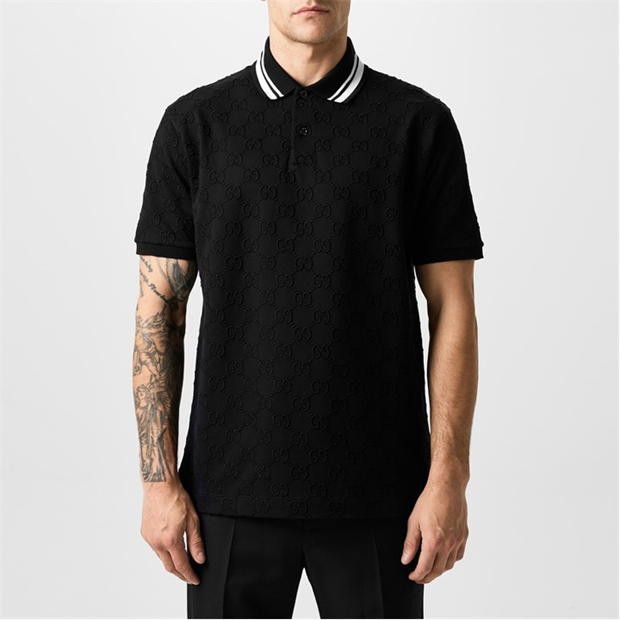 Gucci GUCCI Men'S Gg Cotton Polo Shirt Size US S / EU 44-46 / 1 - 2 Thumbnail