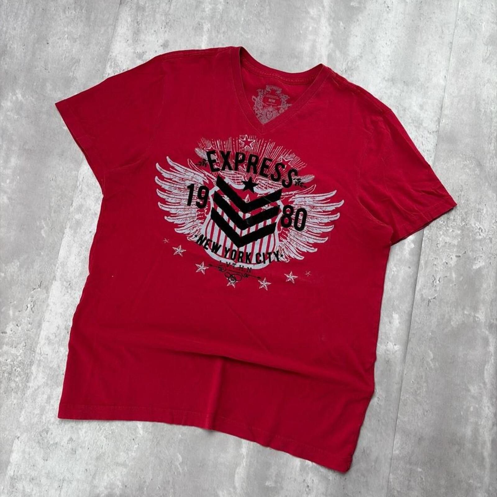 Express Y2K Red Express Grunge Gothic Skater T-Shirt Size US M / EU 48-50 / 2 - 2 Thumbnail