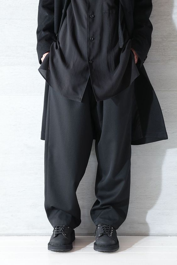 Yohji Yamamoto Yohji Yamamoto Pour Homme W/Gabardine Standard String Pants Size US 32 / EU 48 - 2 Thumbnail