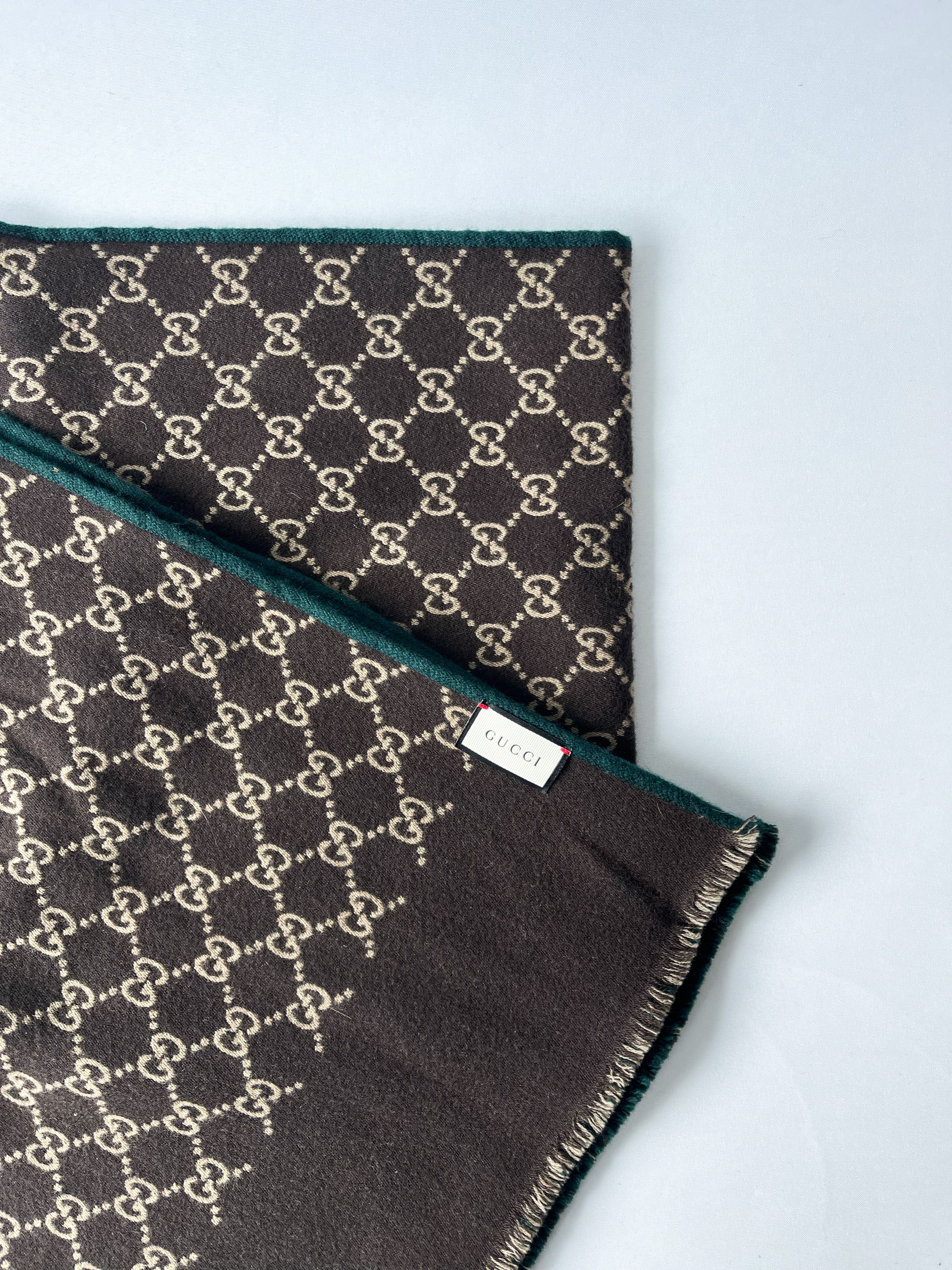 Gucci Gucci GG Monogram Scarf – Wool Size ONE SIZE - 3 Thumbnail