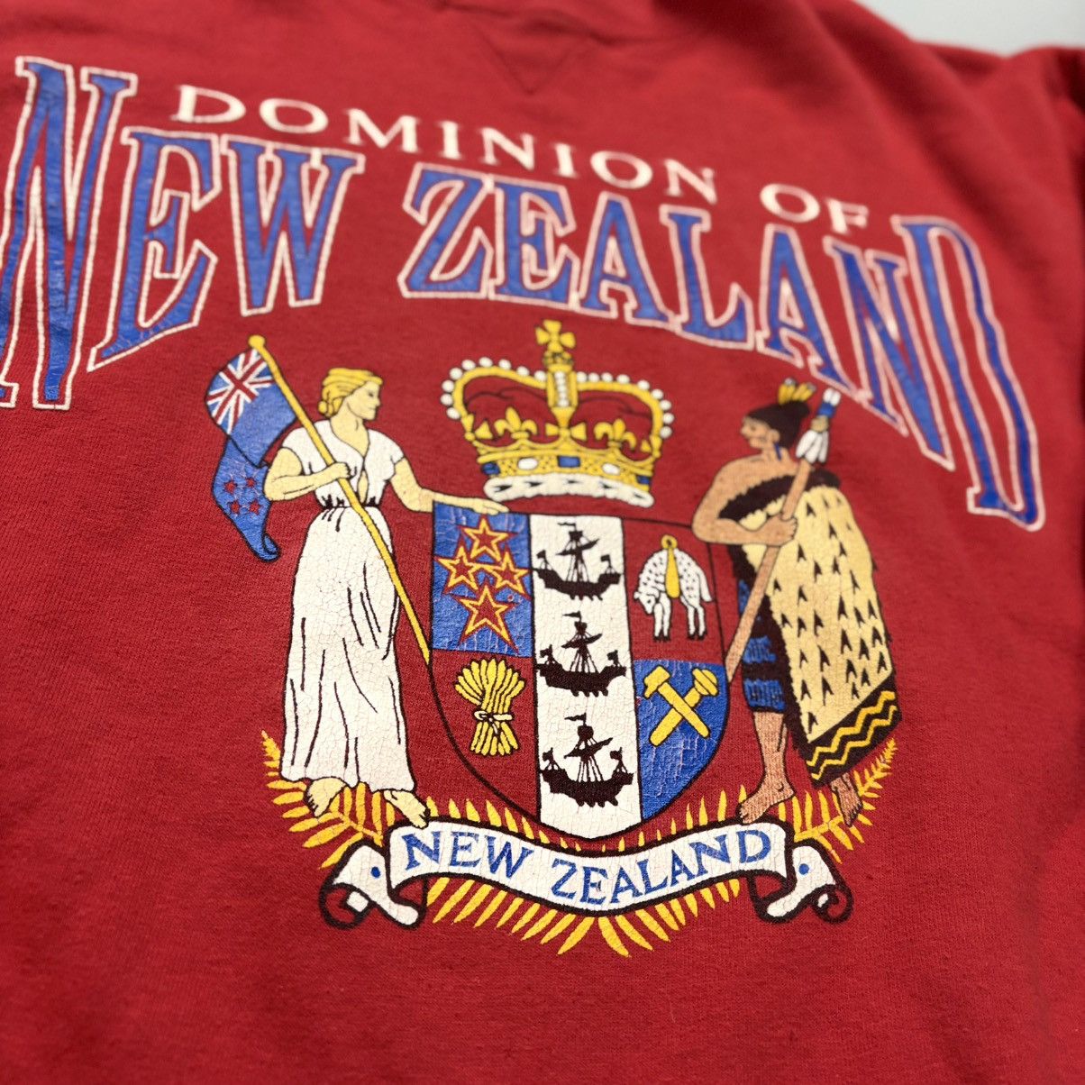 Vintage VTG Dominion of New Zealand Crewneck Sweatshirt Size US L / EU 52-54 / 3 - 2 Thumbnail