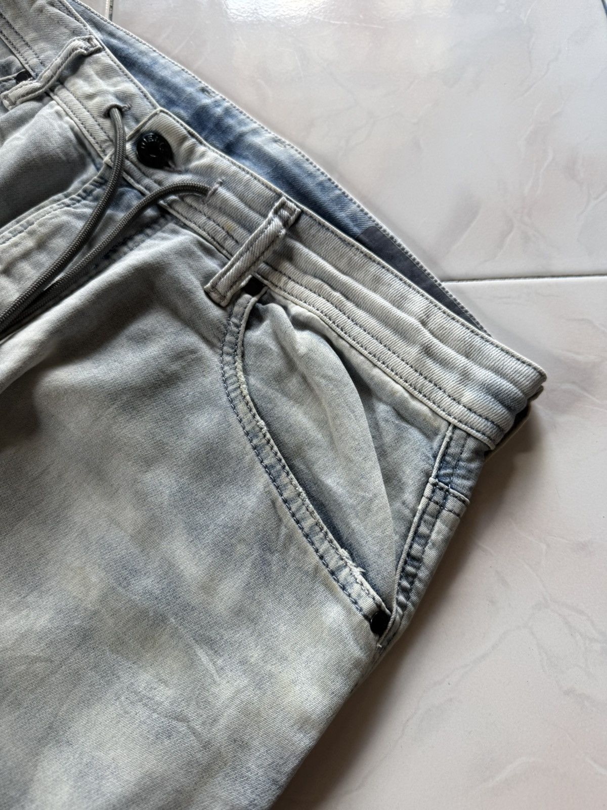 Diesel × Vintage 2000s Diesel Narrot Dr-Ne Denim Hybrid Sweatpants Size US 31 - 11 Thumbnail