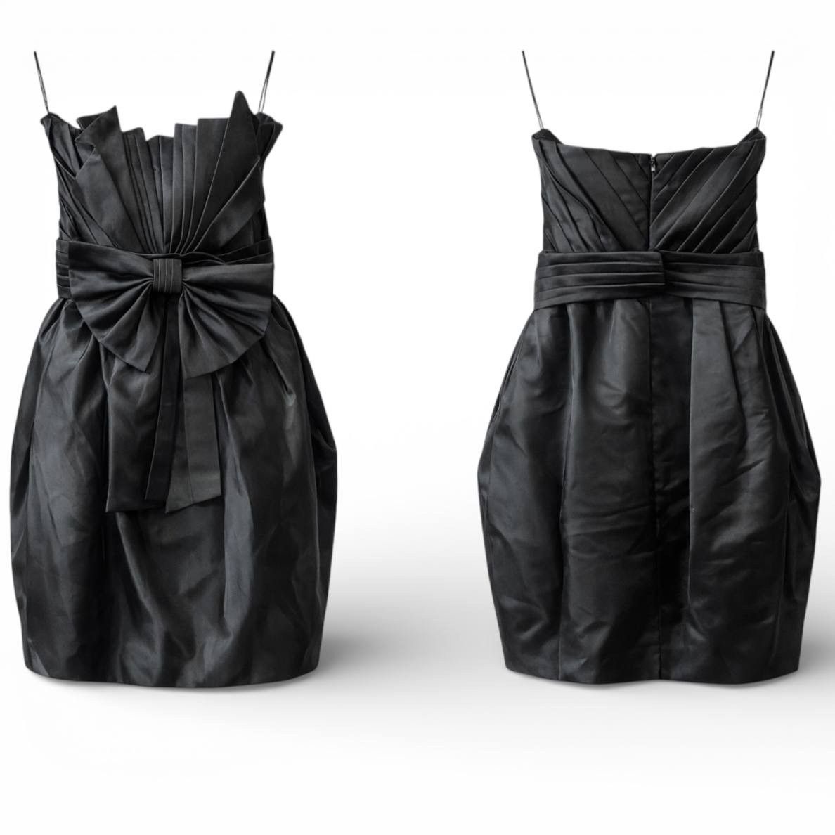Zuhair Murad MNG BY ZUHAIR MURAD LIMITED EDITION SOLID BLACK DRESS SZ M Size M / US 6-8 / IT 42-44 - 3 Thumbnail