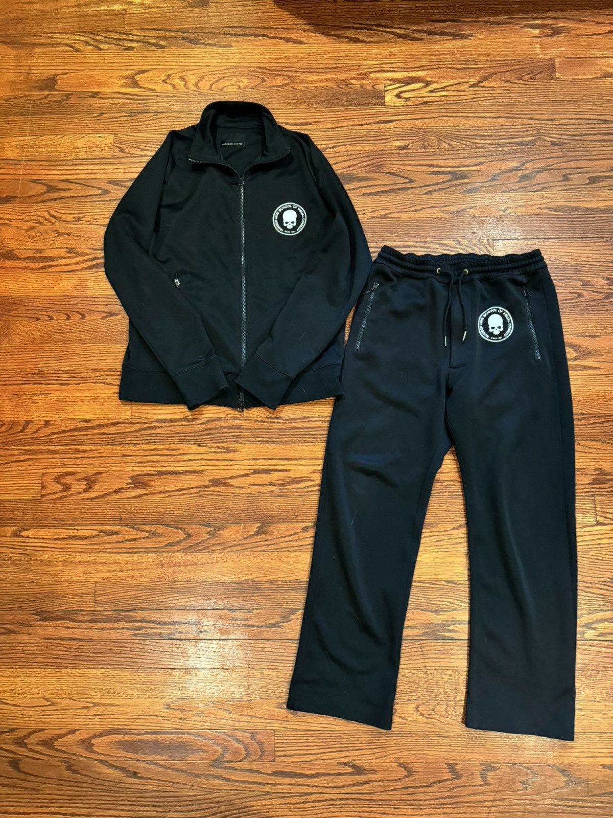 image of Number N Ine Number (N)Ine School Of Visual Comedy Tracksuit Full Set in Black, Men's (Size Large)