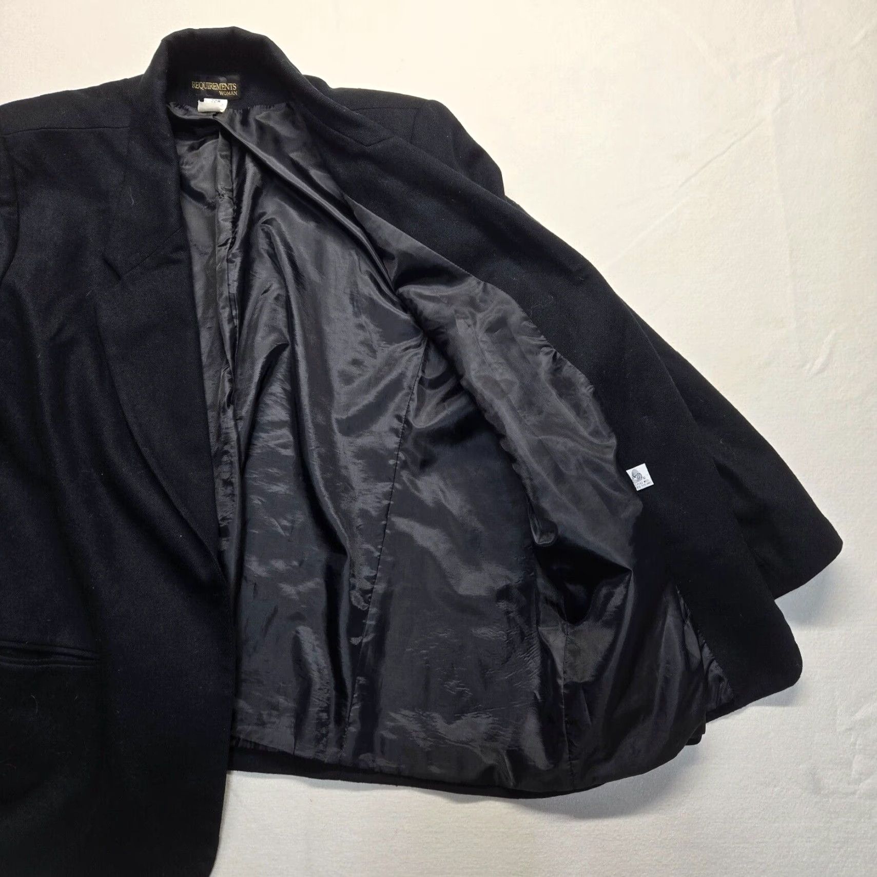 Vintage Requirements Black Button Up Dress Jacket Coat Adult Women's Size 22W Size 3XL / US 20-22 - 6 Thumbnail