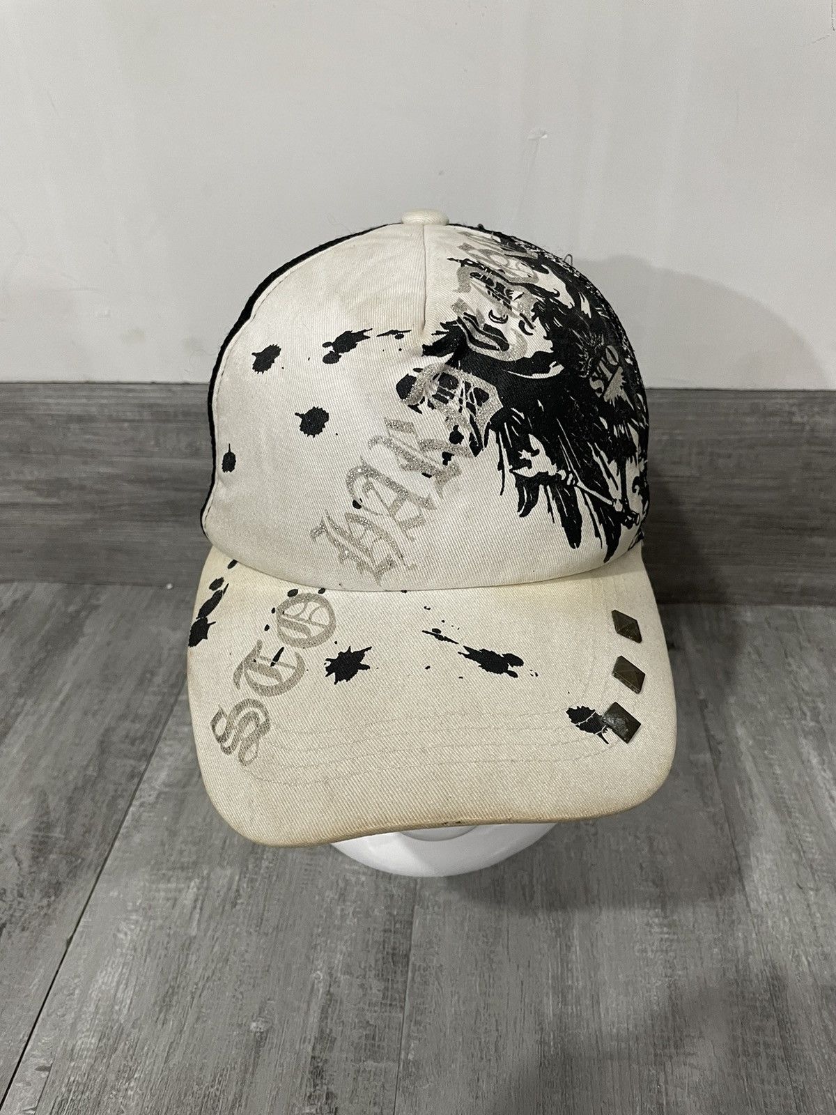 Hysteric Glamour 2000s Trucker hat dirty tribal dragon tatoos y2k style Size ONE SIZE - 3 Thumbnail