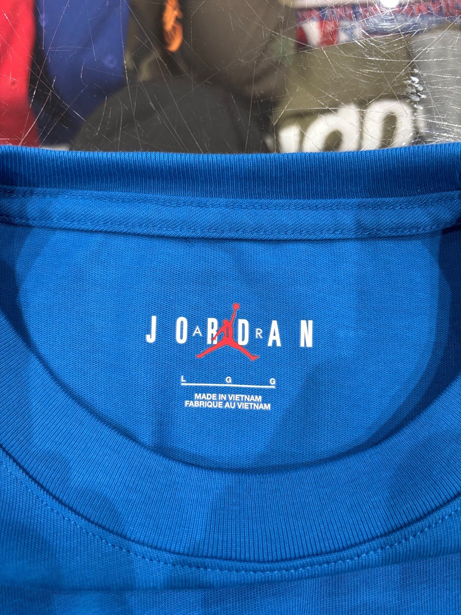 Travis Scott Travis Scott x Jordan x Fragment T-shirt Blue Size US L / EU 52-54 / 3 - 3 Thumbnail