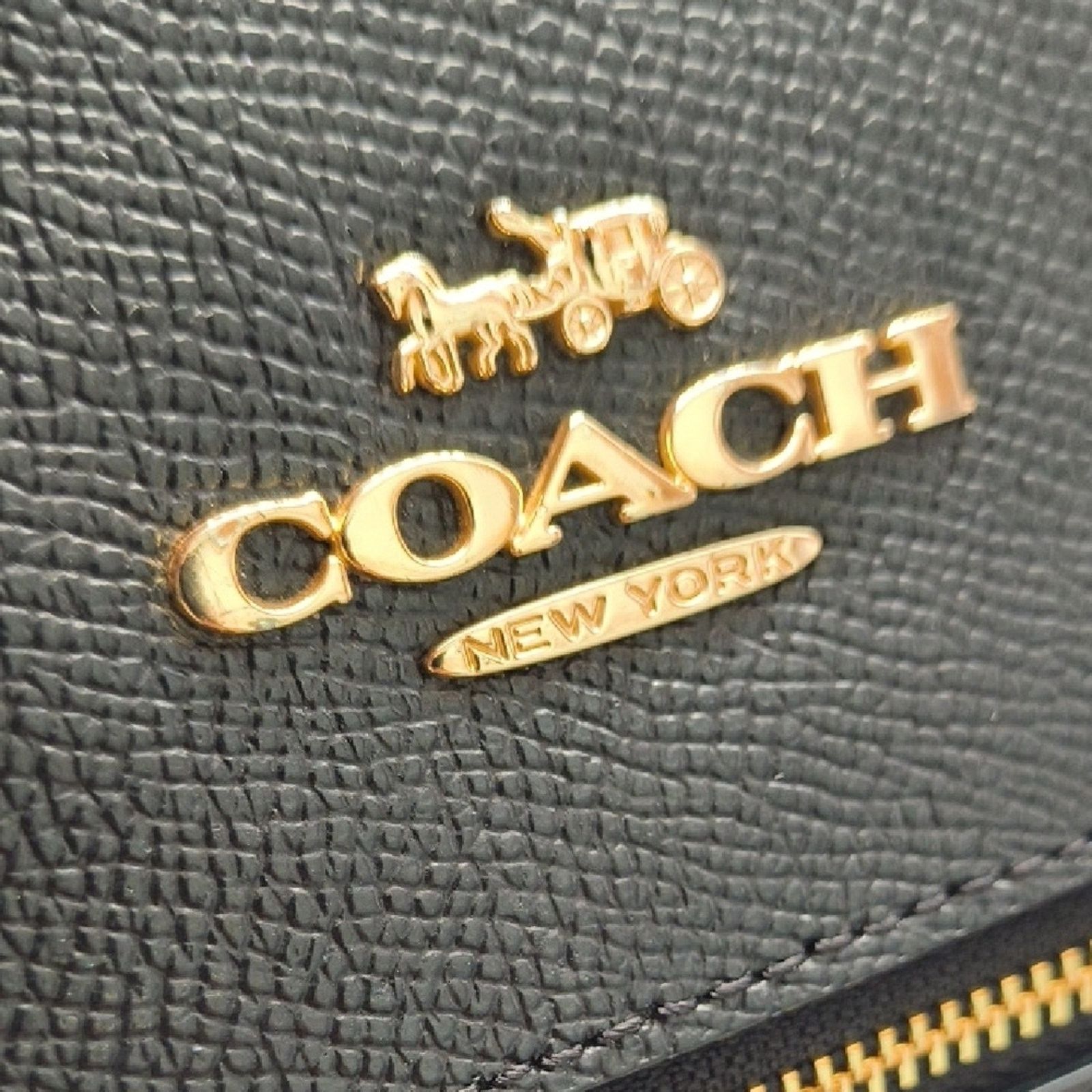 Coach Coach Black Leather Rowan File Bag Crossbody Size ONE SIZE - 4 Thumbnail