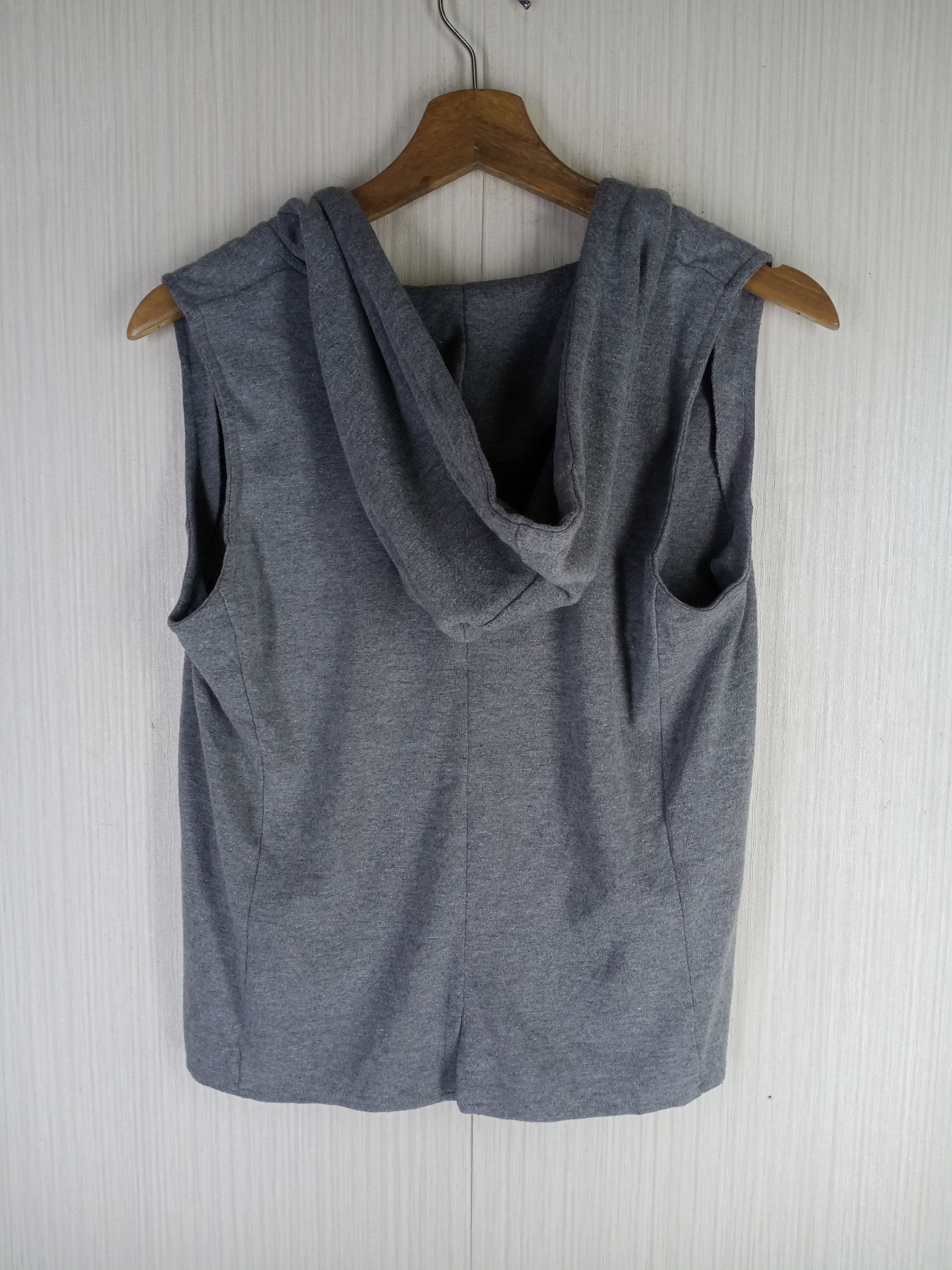 Katharine Hamnett London Rare Katharine Hamnett Cut & Sewn Sleeveless Hoodie Size M / US 6-8 / IT 42-44 - 8 Thumbnail