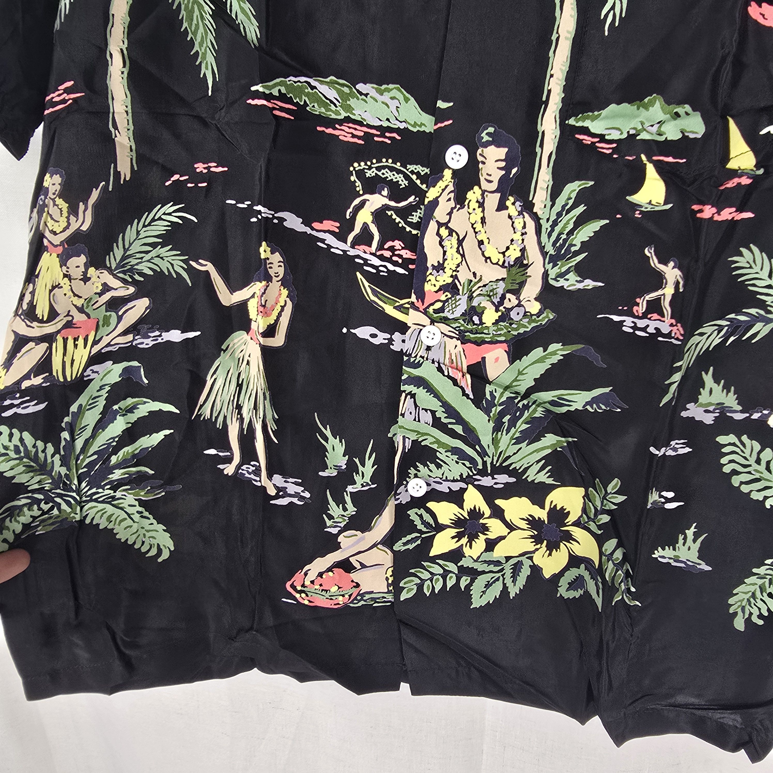 CLOT Kona Bay Hawaii Clot Mens Medium Aloha Button Shirt Hawaiian Size US M / EU 48-50 / 2 - 5 Thumbnail
