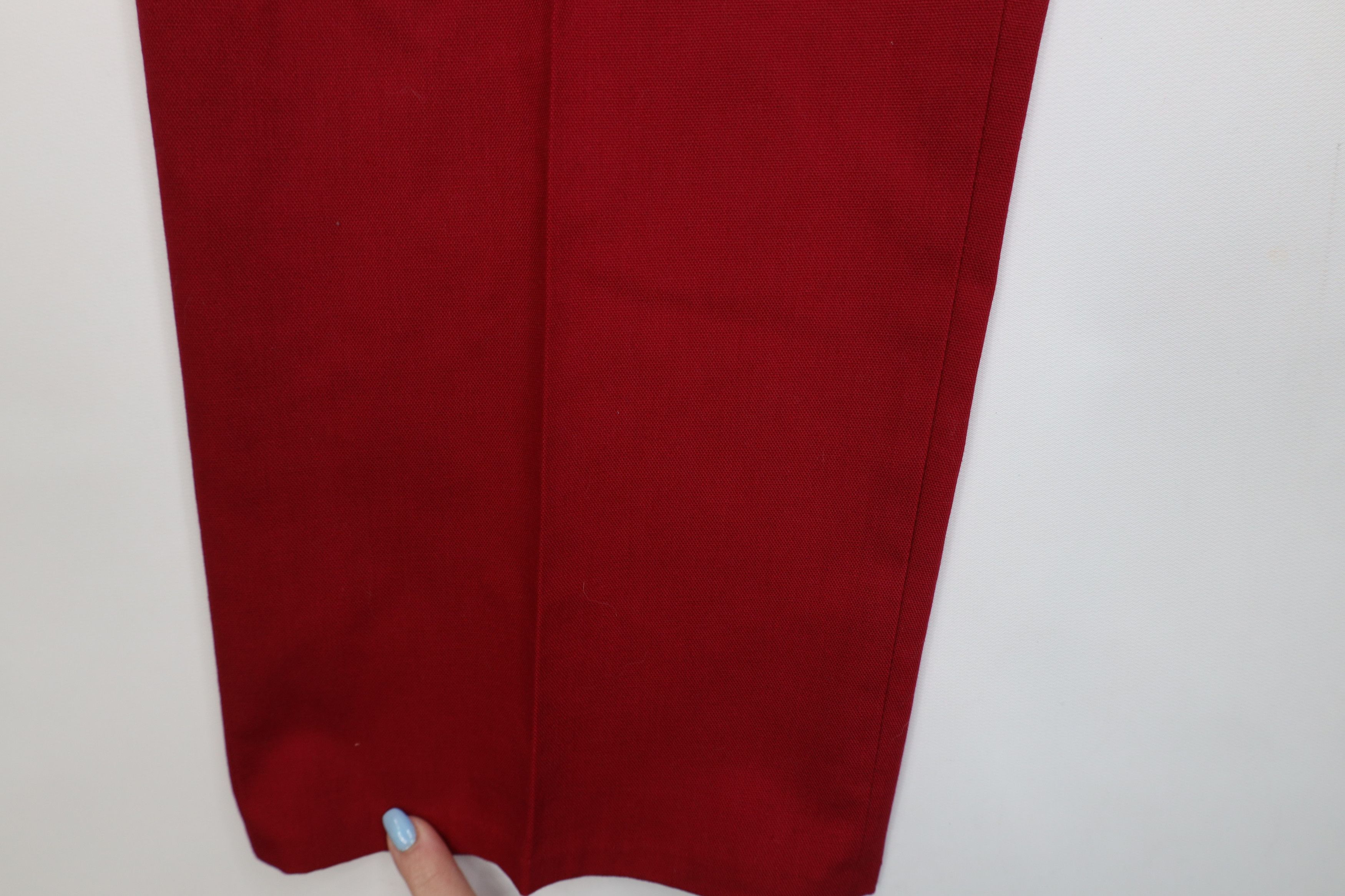 Vintage Vintage 70s Streetwear Flared Wide Leg Chino Pants Red USA Size US 36 / EU 52 - 5 Thumbnail