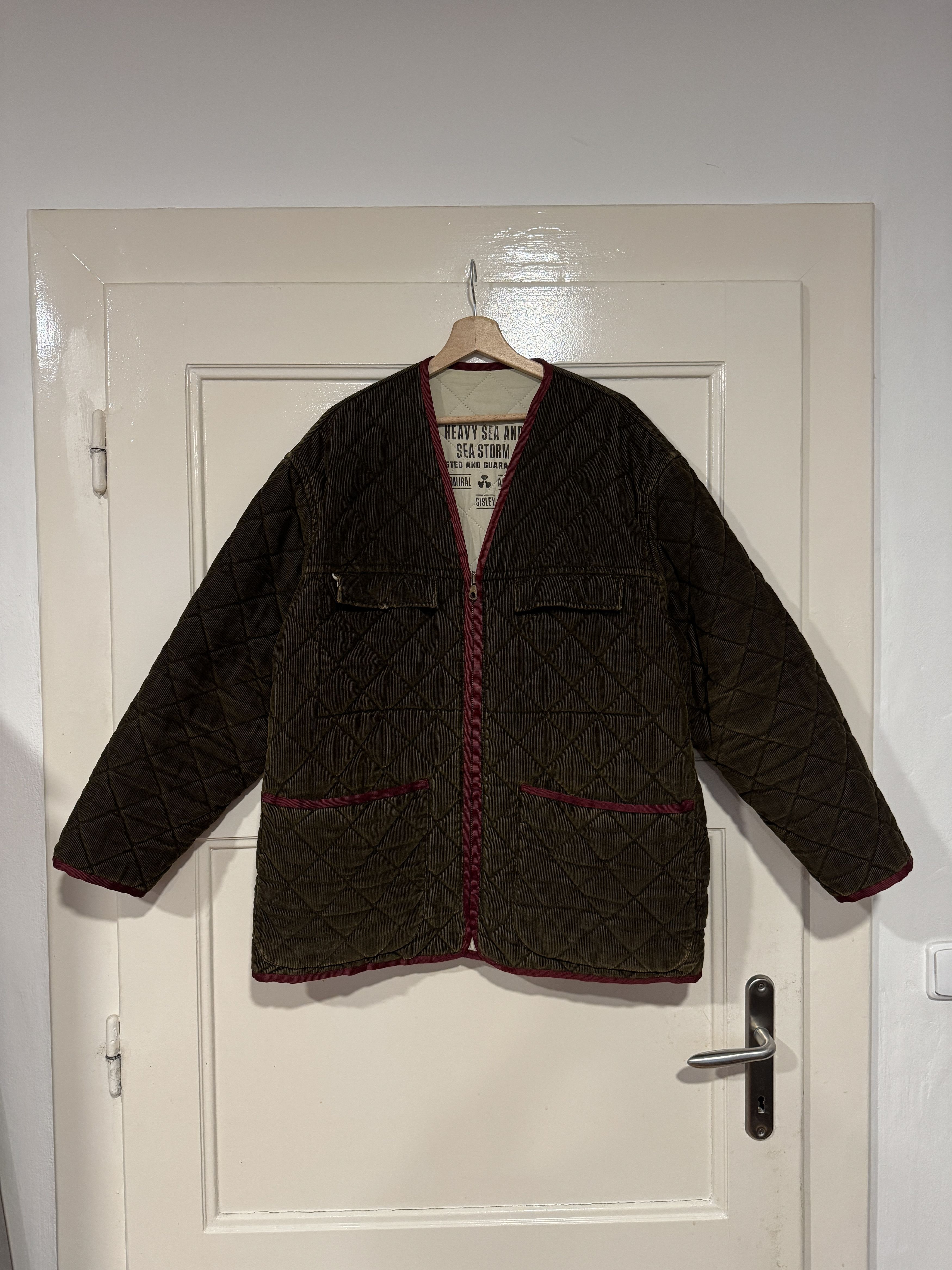 Sisley Sisley quilted jacket army olive khaki italy L Size US L / EU 52-54 / 3 - 1 Thumbnail