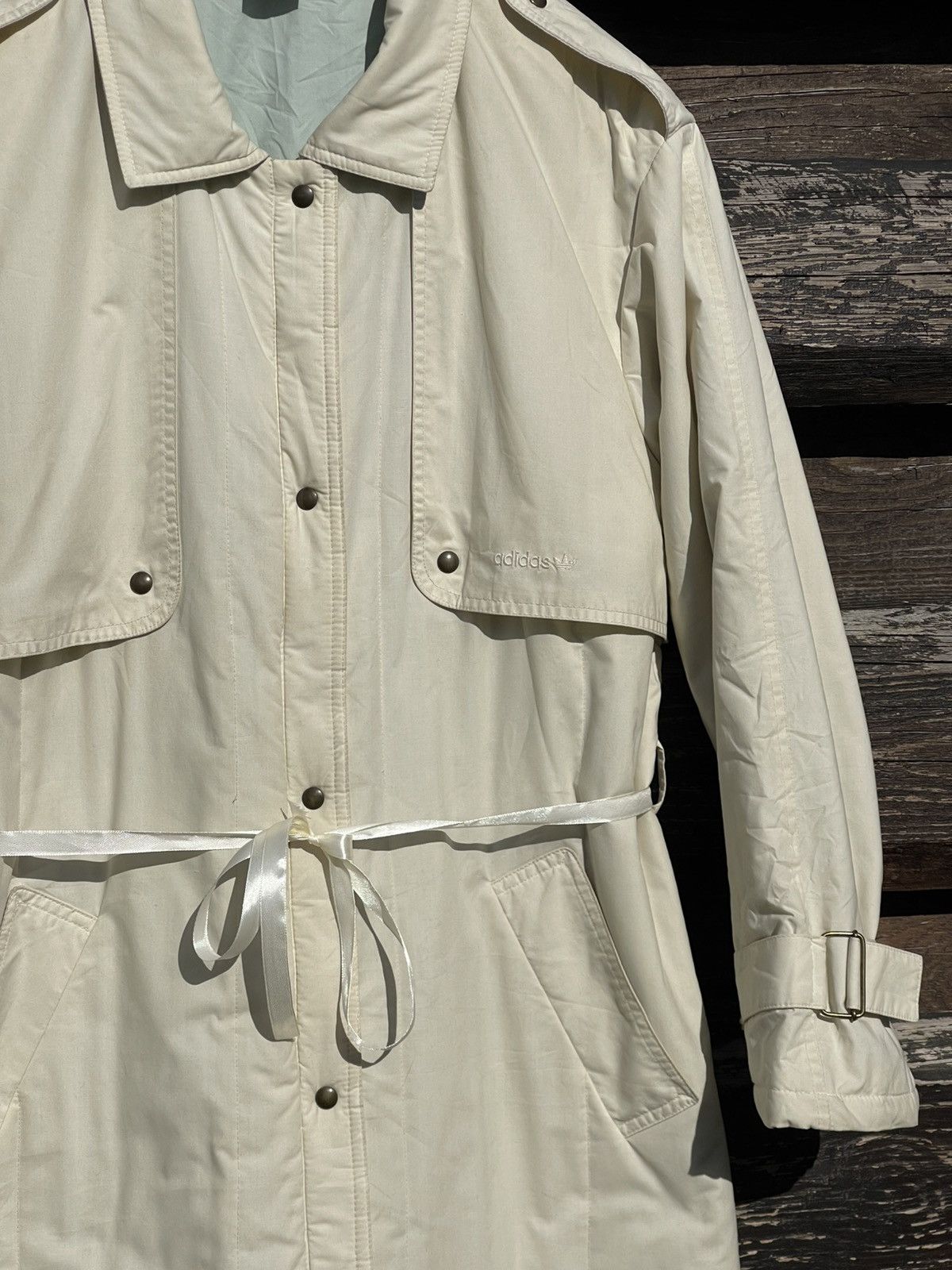 Adidas 1970’s Adidas Made in West Germany Vintage trench Coat beige Size L / US 10 / IT 46 - 7 Thumbnail