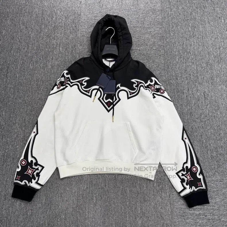 Louis Vuitton Louis Vuitton Western denim print hooded sweatshirt Size US S / EU 44-46 / 1 - 1 Thumbnail
