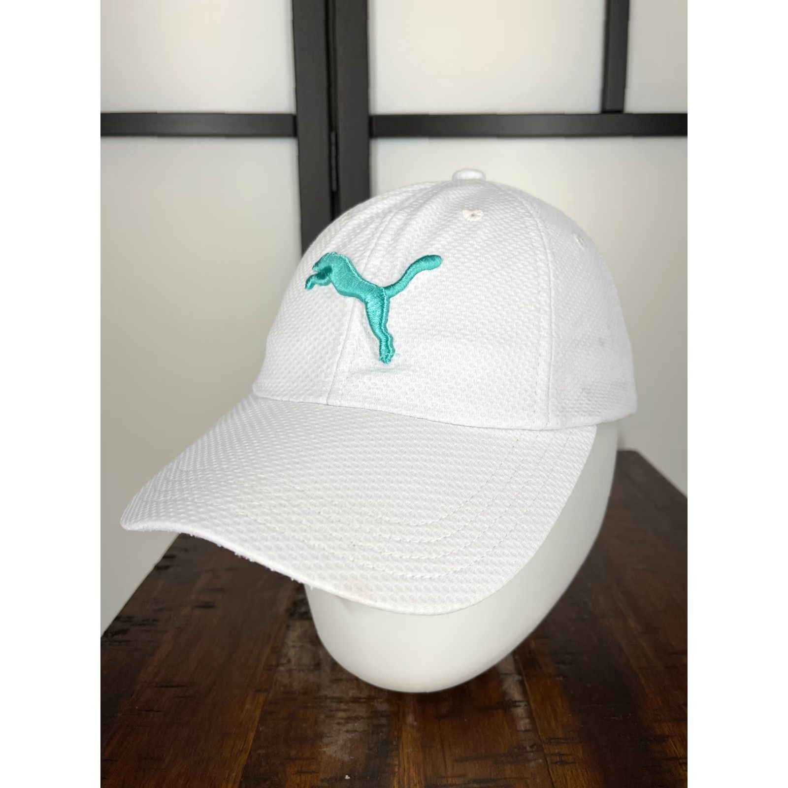 Puma PUMA Hat Cap Strap Back Adult One Size White Blue Embroidered 100% Polyester Size ONE SIZE - 4 Thumbnail