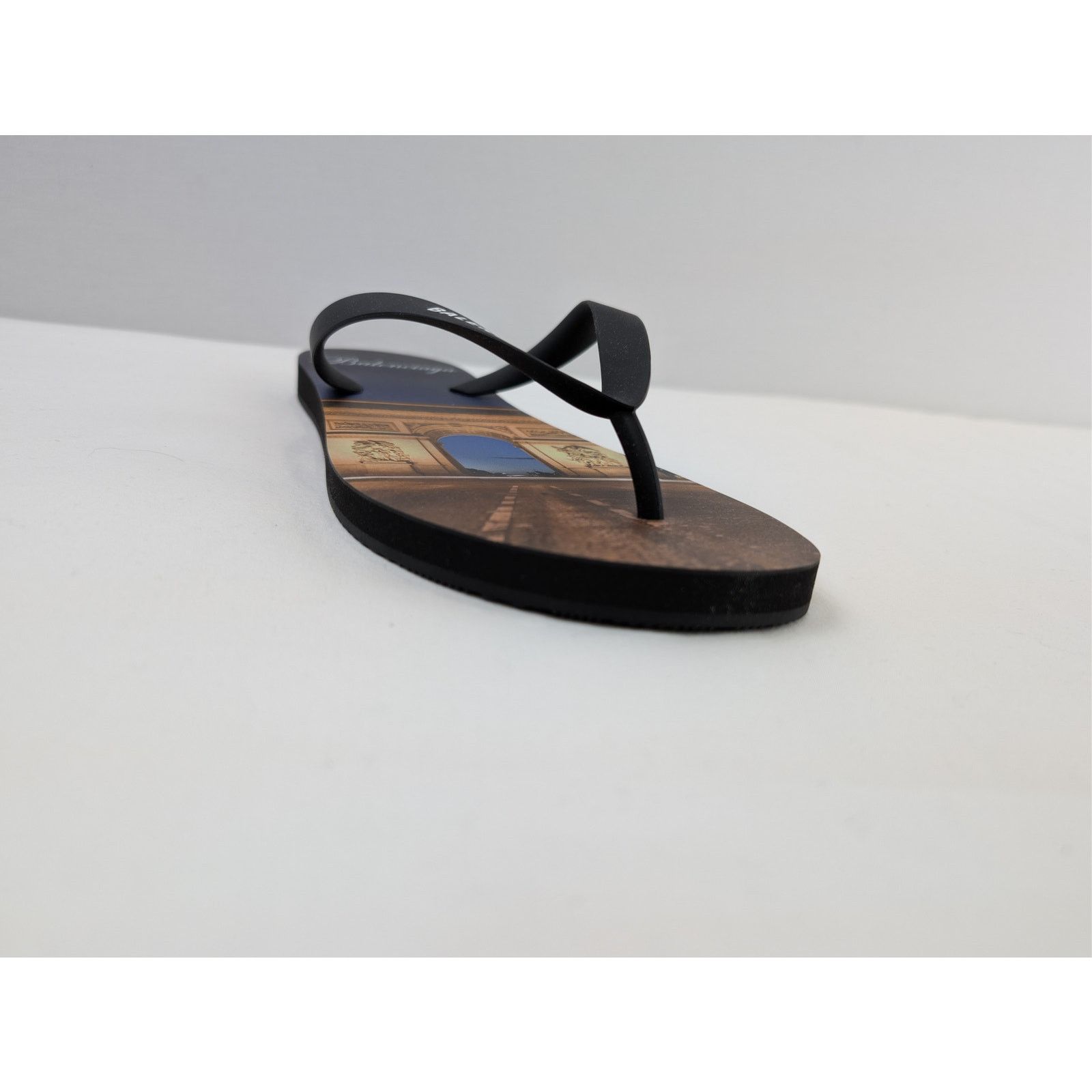 Balenciaga o1rshd1 Souvenir Thong TPU Monument Print Slipper in Arc Size US 9 / EU 42 - 2 Thumbnail