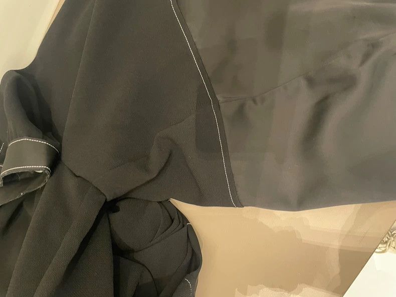 Loewe LOEWE Black polyester wide leg pants Size 25" / US 0 / IT 36 - 8 Thumbnail