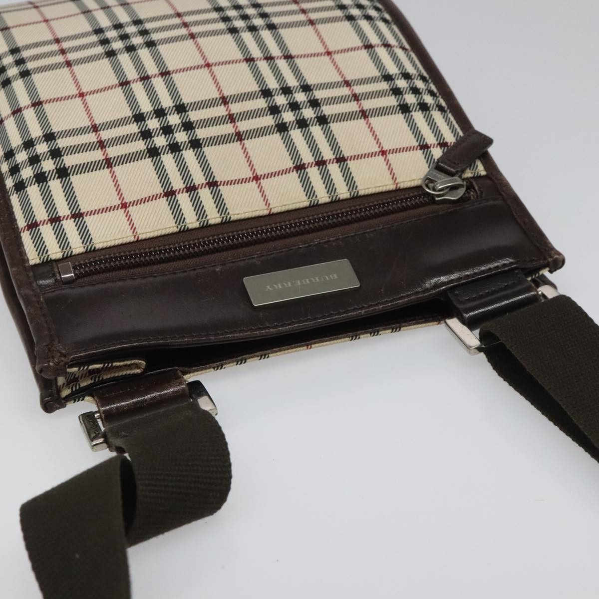 Burberry Burberry Nova Check Shoulder Bag Canvas Beige Size ONE SIZE - 6 Thumbnail
