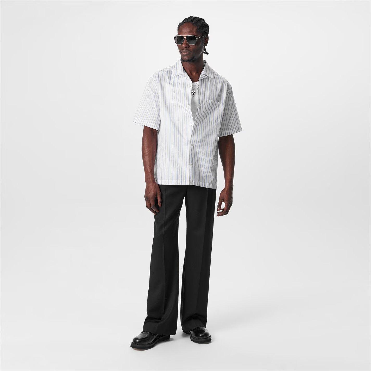 Alexander McQueen o1g2r1mq0326 Short Sleeve Tailored Fit Shirt in Multicolor Size US S / EU 44-46 / 1 - 5 Thumbnail