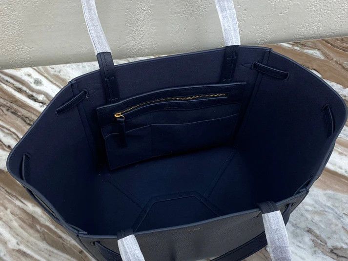 Celine o1bcso1str1024 Size: OS / Cabas Small Tote Bag in Navy Blue Size ONE SIZE - 8 Thumbnail