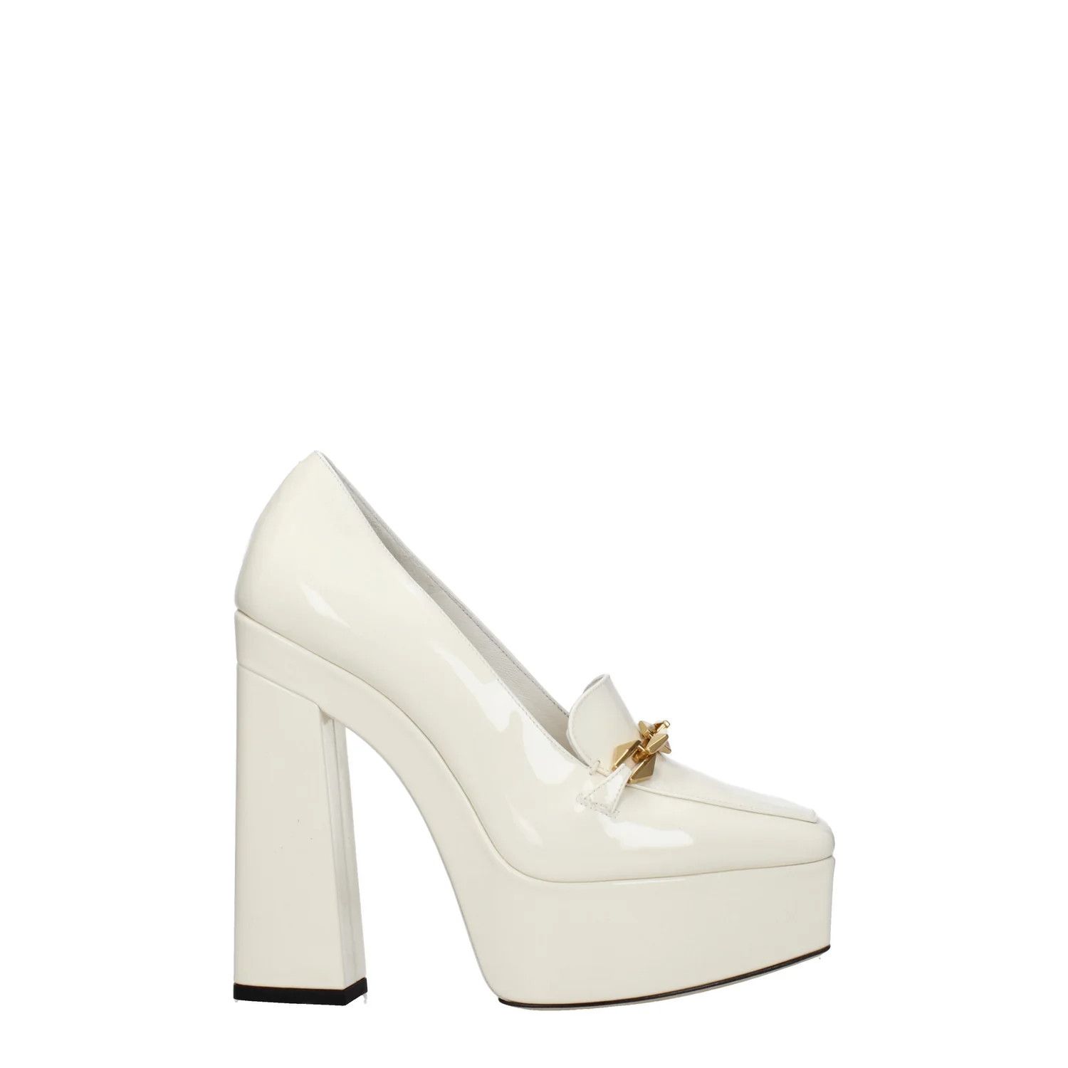Jimmy Choo ob1o1e1124 Patent Leather Pumps in Beige/Milk Size US 8 / IT 38 - 1 Thumbnail