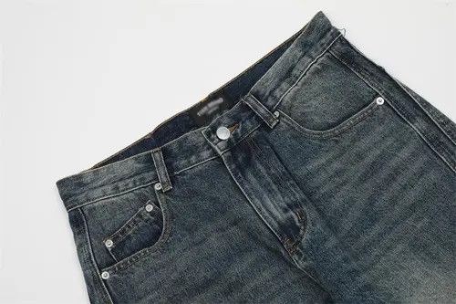 Hypebeast × Japanese Brand × Jean Pants Loose washed distressed pocket split patchwork jeans Size US 32 / EU 48 - 4 Thumbnail