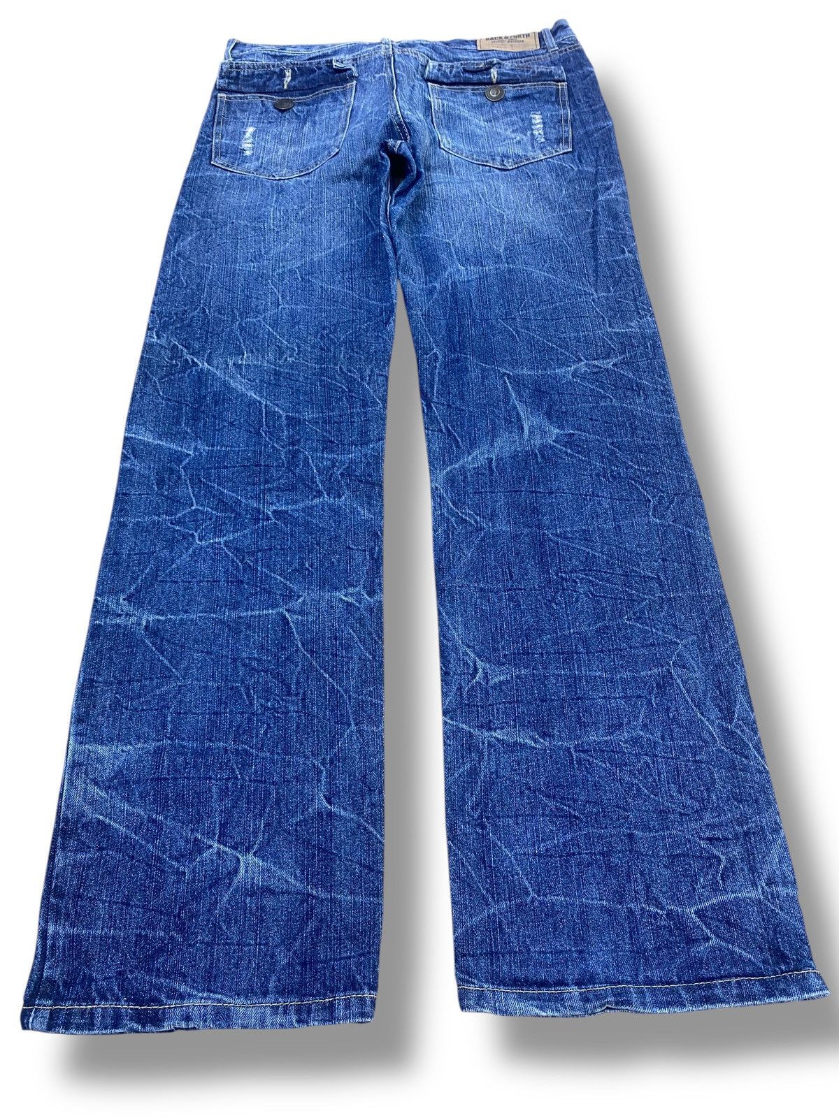 Japanese Brand Back & Forth Brand Thunder Wqsh Style Ripped Jeans Size US 34 / EU 50 - 3 Thumbnail