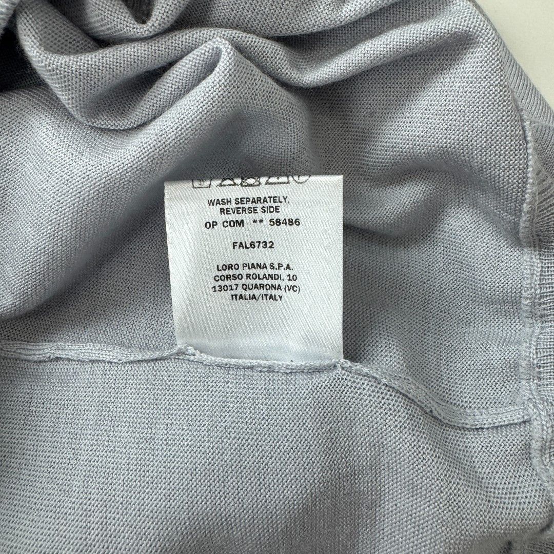 Loro Piana Crew Neck Sweater, Size 54, Grey, Luxury Style Size US XL / EU 56 / 4 - 6 Thumbnail