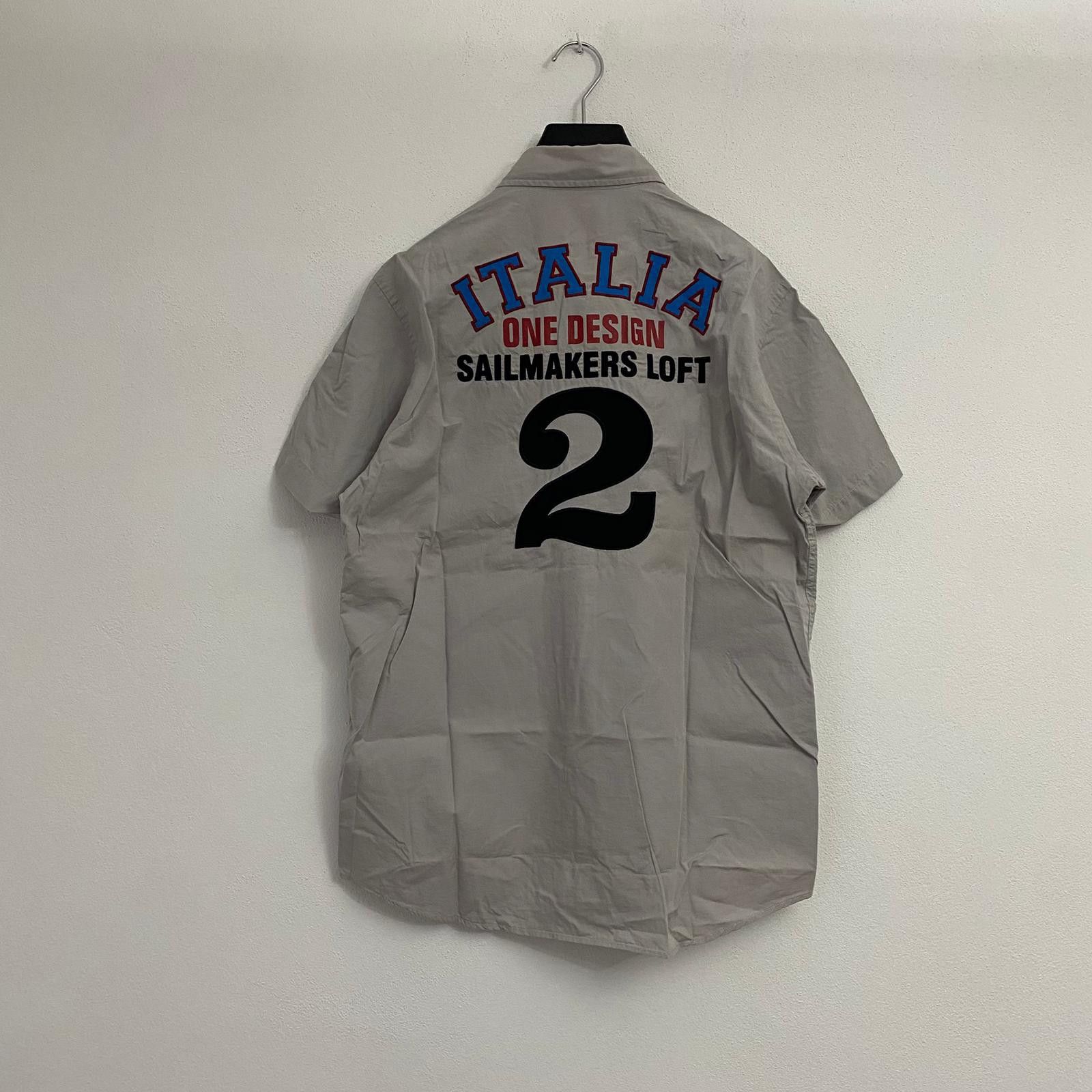 Other Flag Patch 'Italia' Short Sleeve Shirt Size US L / EU 52-54 / 3 - 5 Thumbnail