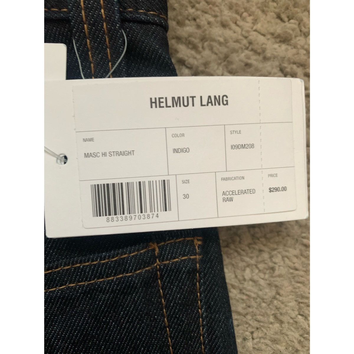 Helmut Lang HELMUT LANG RAW MASC HI WAISTED JEANS Size US 30 / EU 46 - 19 Thumbnail