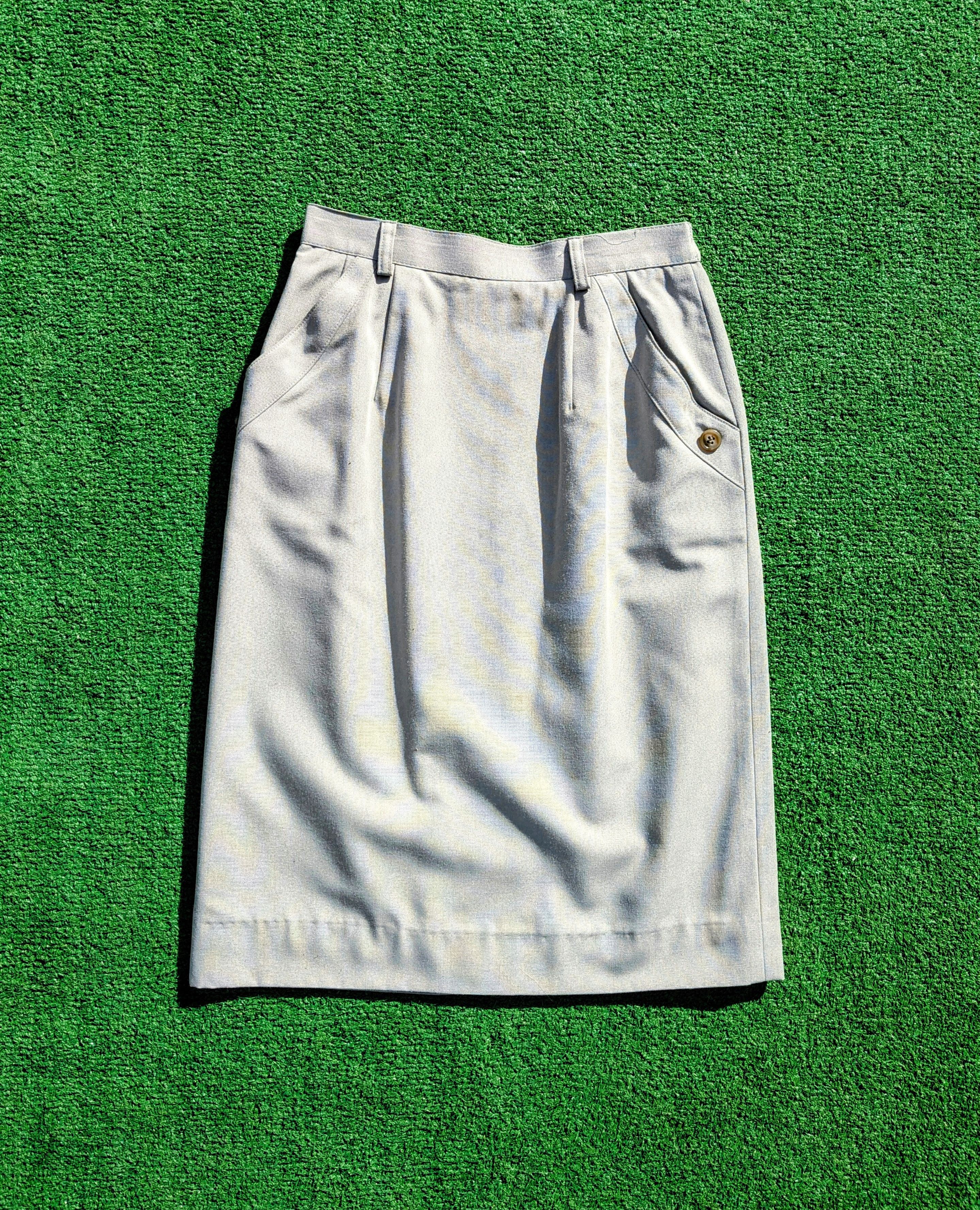 Vintage Vintage Japanese Yamamoto Retro Button Pockets Midi Skirt Size 24" / US 00 / IT 34 - 7 Thumbnail