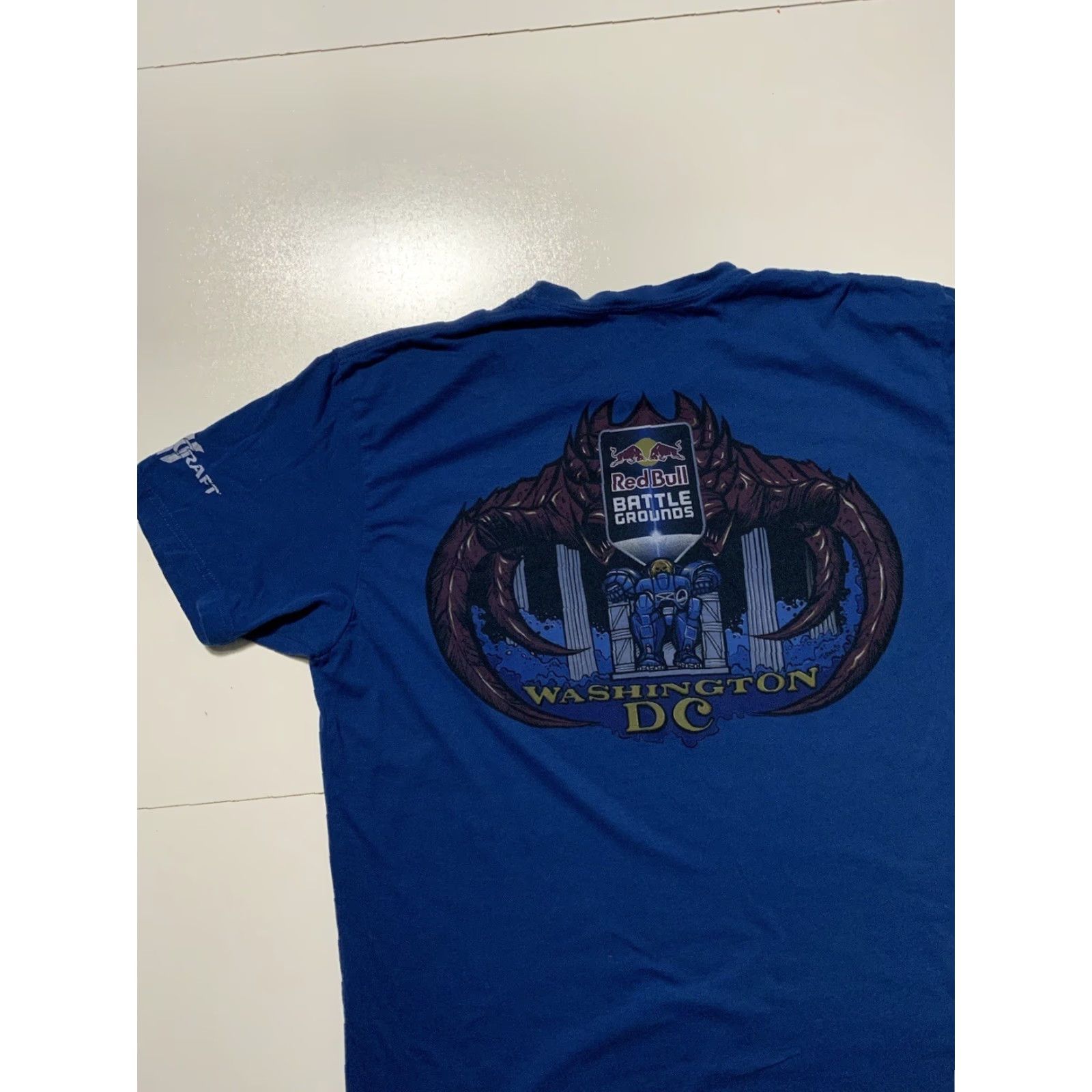 Next Level Red Bull Battlegrounds StarCraft II Washington DC Gaming Blue T-Shirt Mens XL Size US XL / EU 56 / 4 - 4 Thumbnail