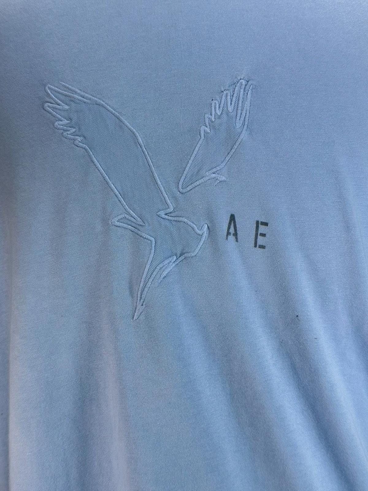 American Eagle Outfitters American Eagle Embroidered Logo Soft Standard Fit T Blue L Size US L / EU 52-54 / 3 - 2 Thumbnail
