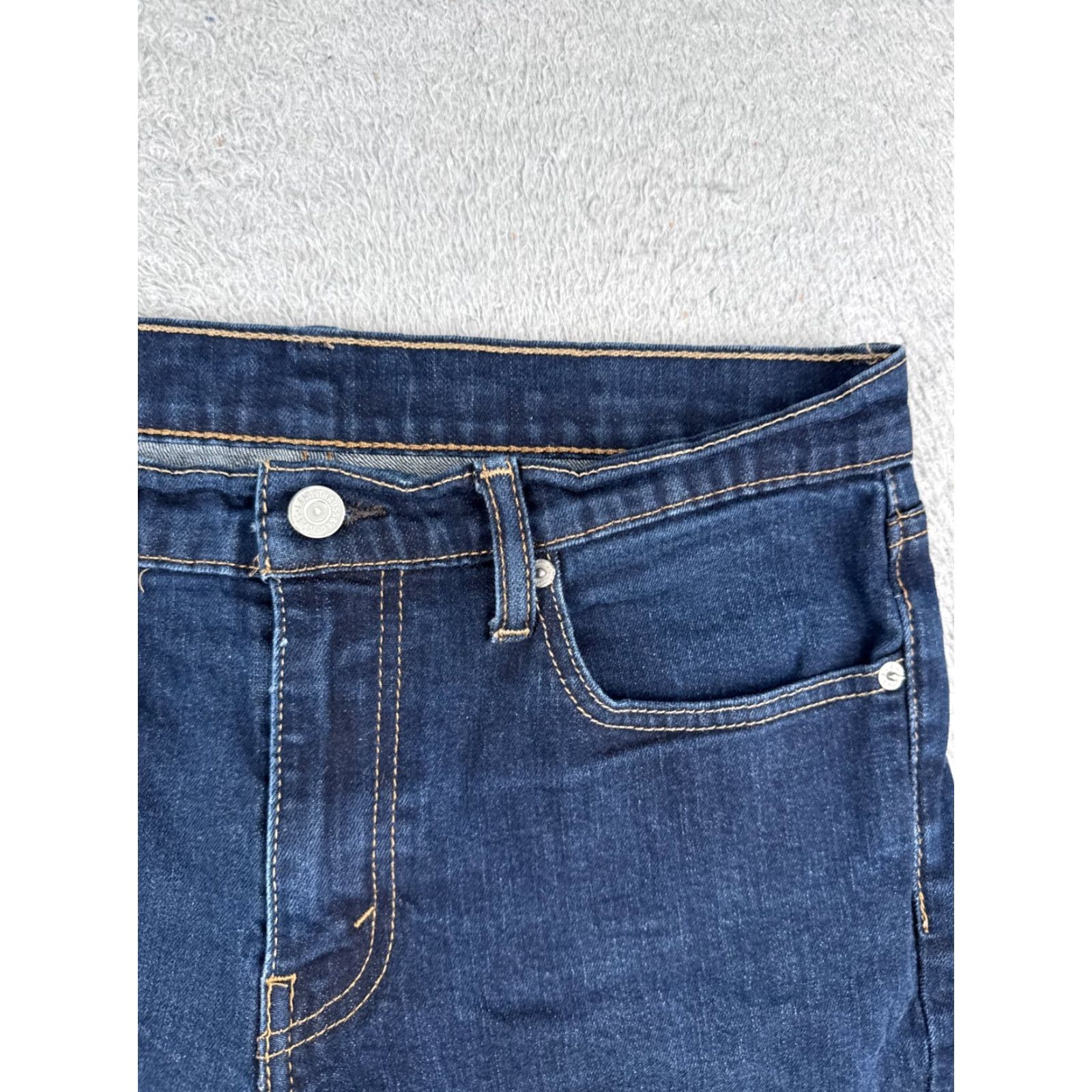 Levi's Levi's Shorts Women 34 Blue Cut-Off 511 Dark Wash Denim Cotton Blend Zip Fly 32x4.5 Mid Rise 4.5 Inseam 5-Pocket Size 24" / US 00 / IT 34 - 5 Thumbnail