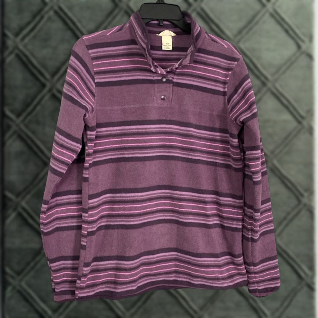 CO Duluth Pullover Womens XS Long Sleeve 1/4 Snap Mock Neck Activewear Sweatshirt Purple 19X26 Mens/Jn? Size XS / US 0-2 / IT 36-38 - 1 Thumbnail