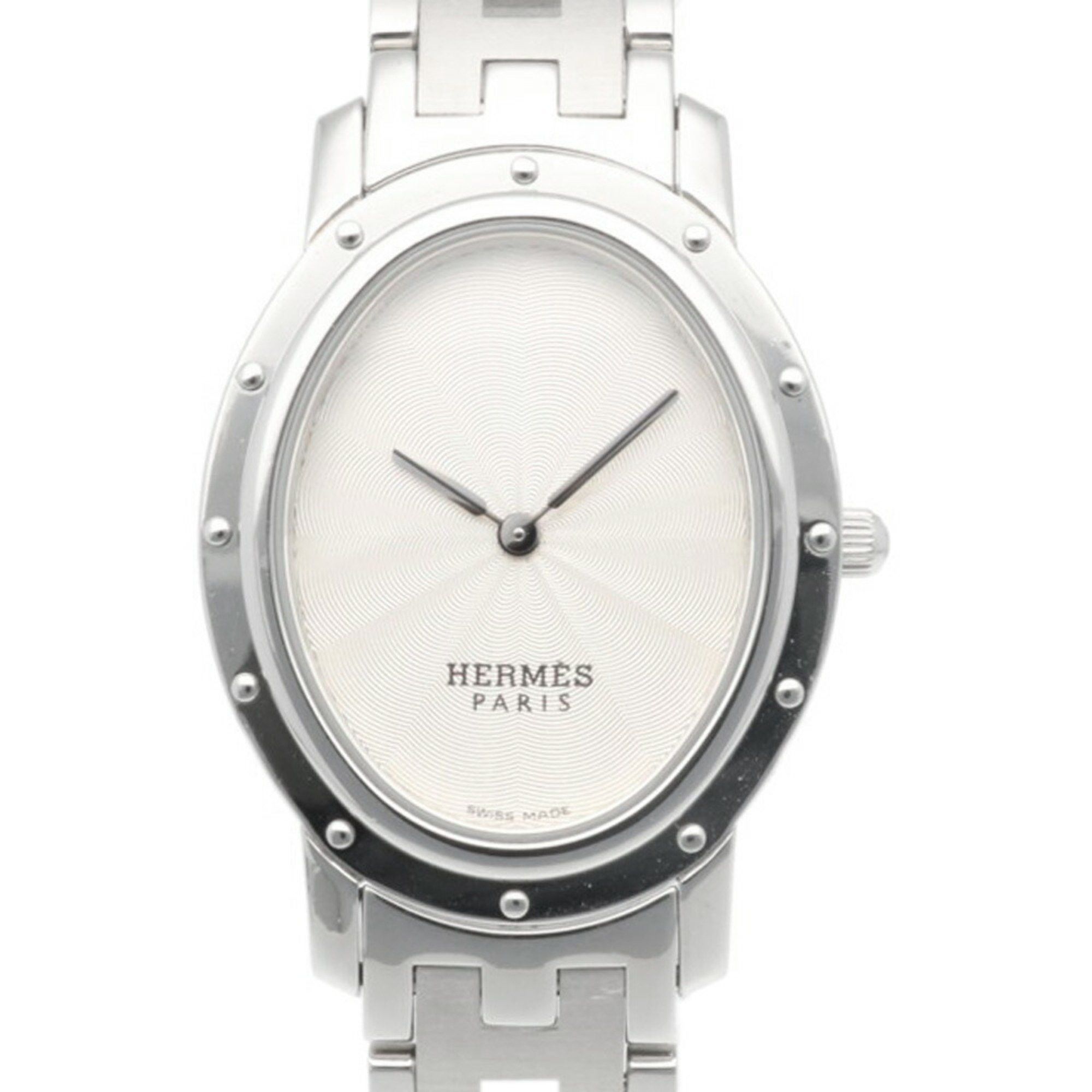 Hermes Hermes Profile Watch Stainless Steel SSxGP Men