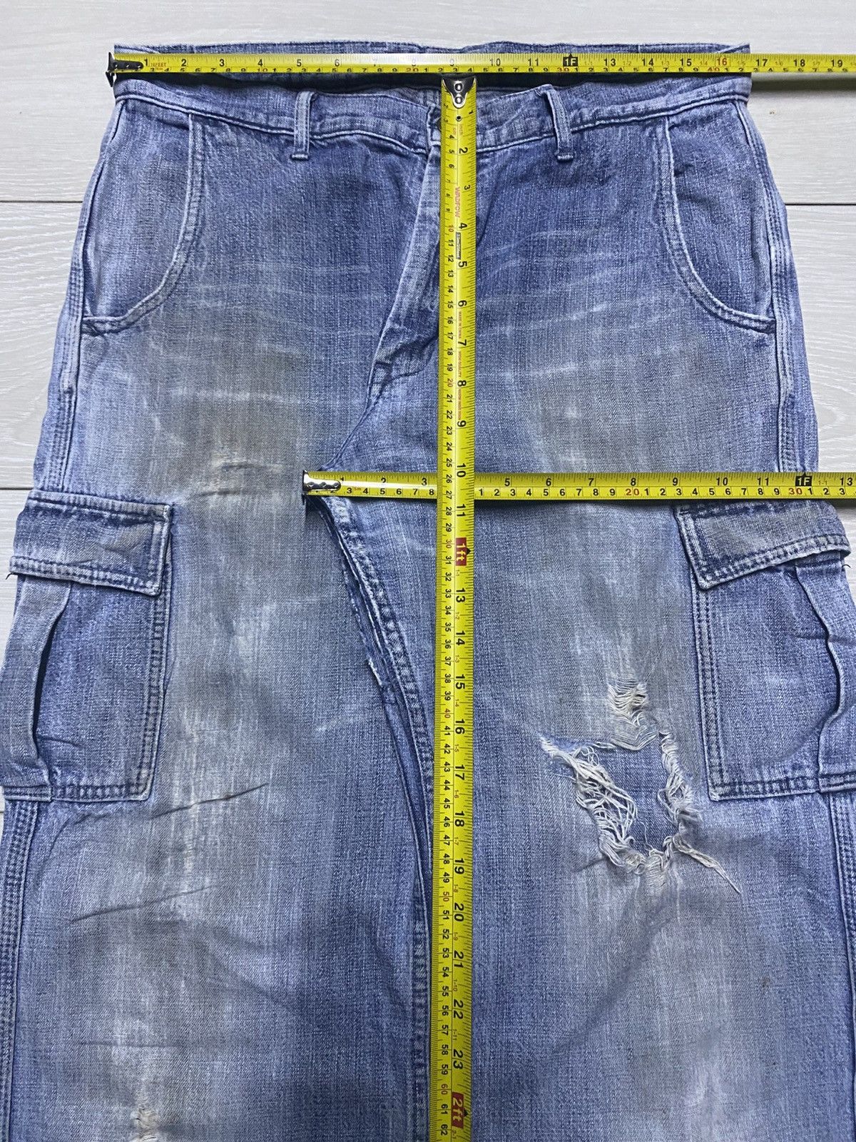 Big John Vintage Big john Workwear Cargo Baggy Pants Size US 33 - 14 Thumbnail