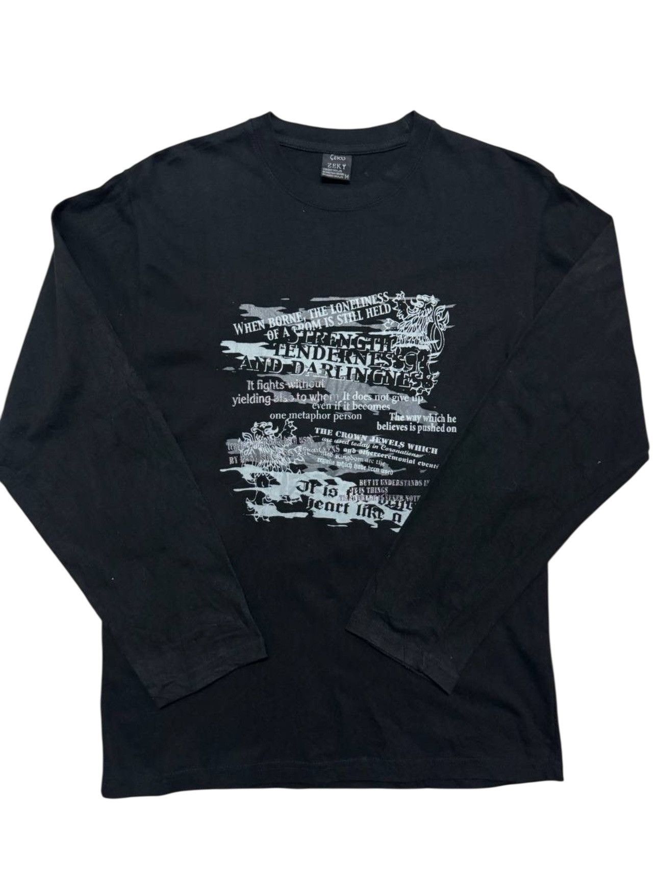 Seditionaries Vintage Leku Punk Tshirt Strength Tenderness And Darlingness Size US M / EU 48-50 / 2 - 1 Thumbnail