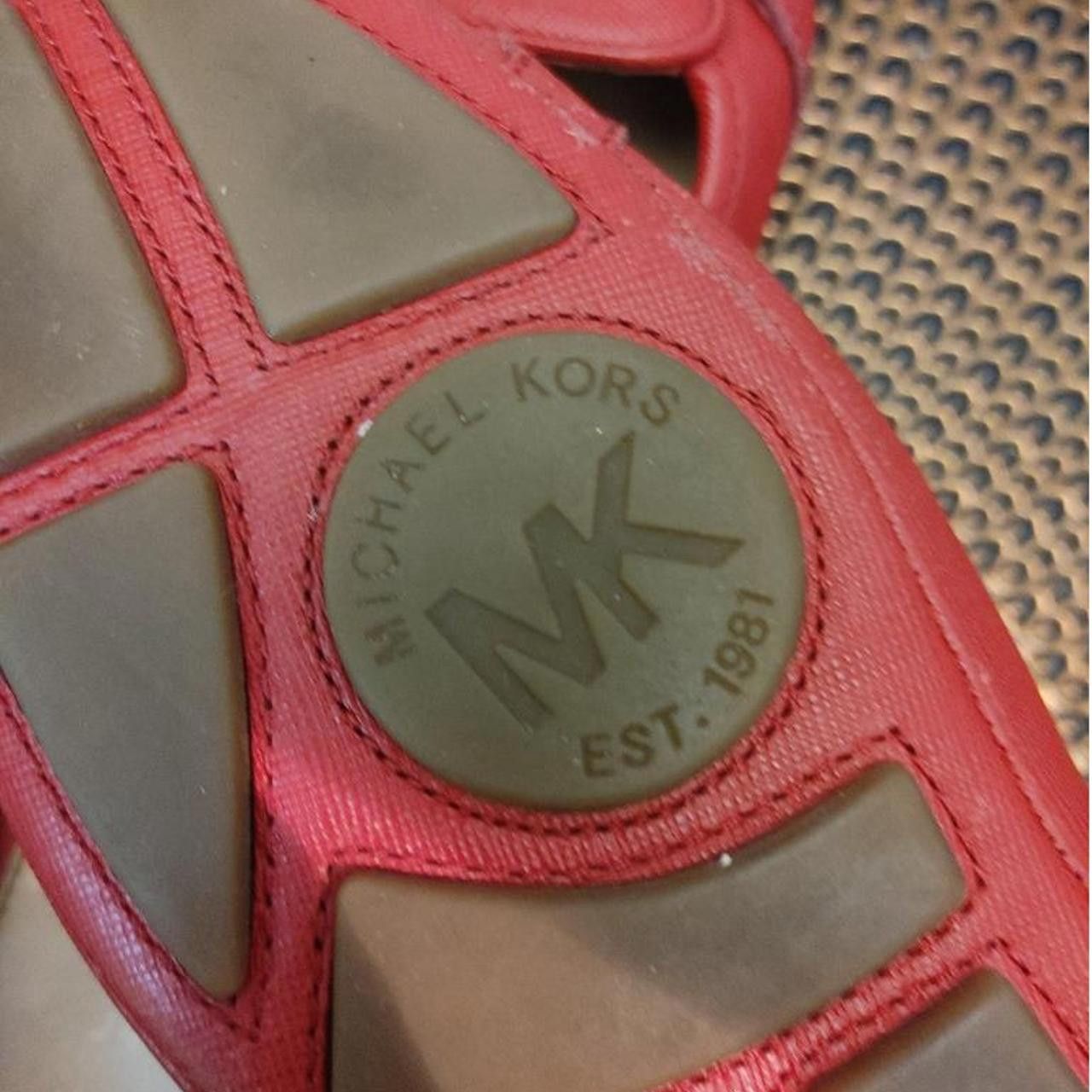 Michael Kors Stylish Michael Kors Red Ballet Flats with MK Logo Size US 8.5 / IT 38.5 - 6 Thumbnail