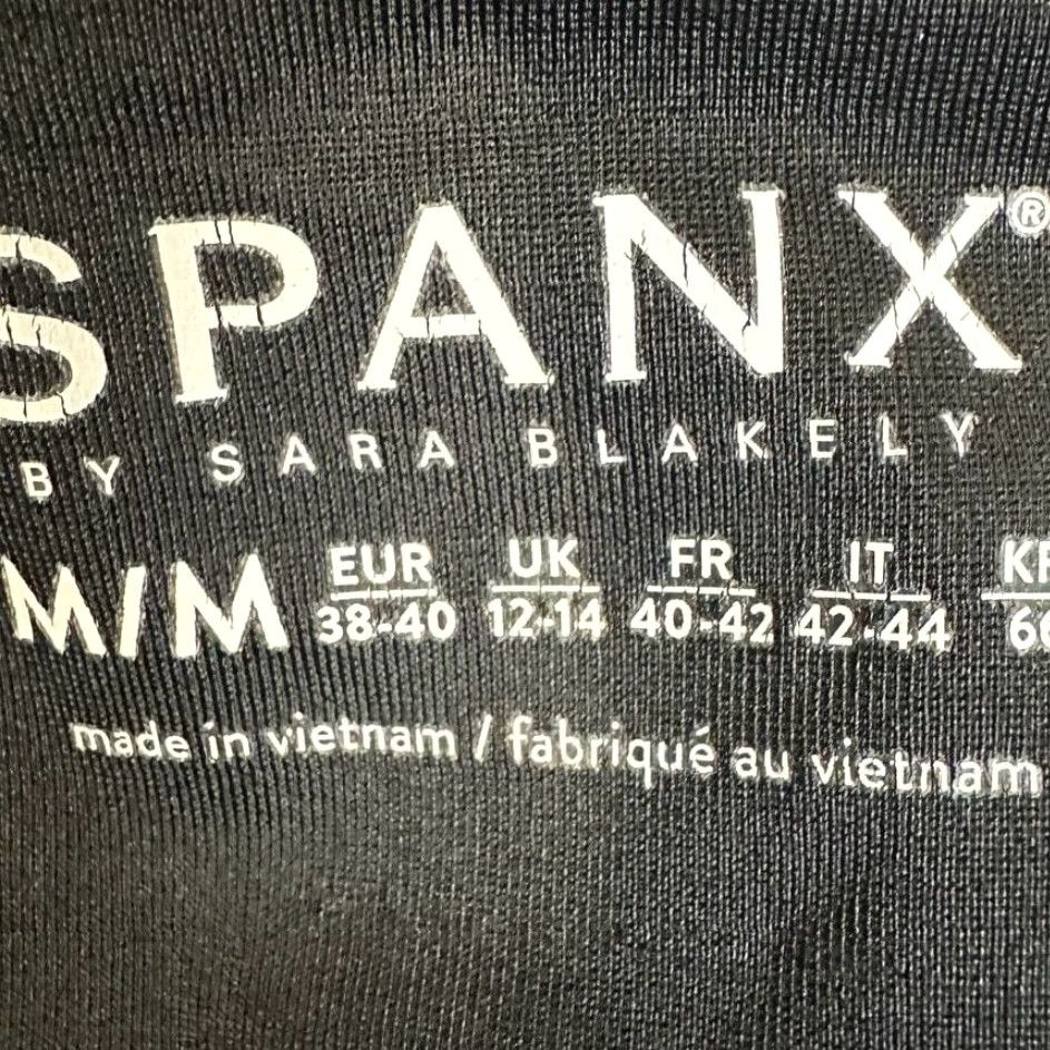 Spanx SPANX by Sara Blakely Womens Leggings M/M Gray Metallic Dot Nylon Elastane Polyester Stretch Skinny Pull On Compression Activewear Casual Size 32" / US 10 / IT 46 - 3 Thumbnail