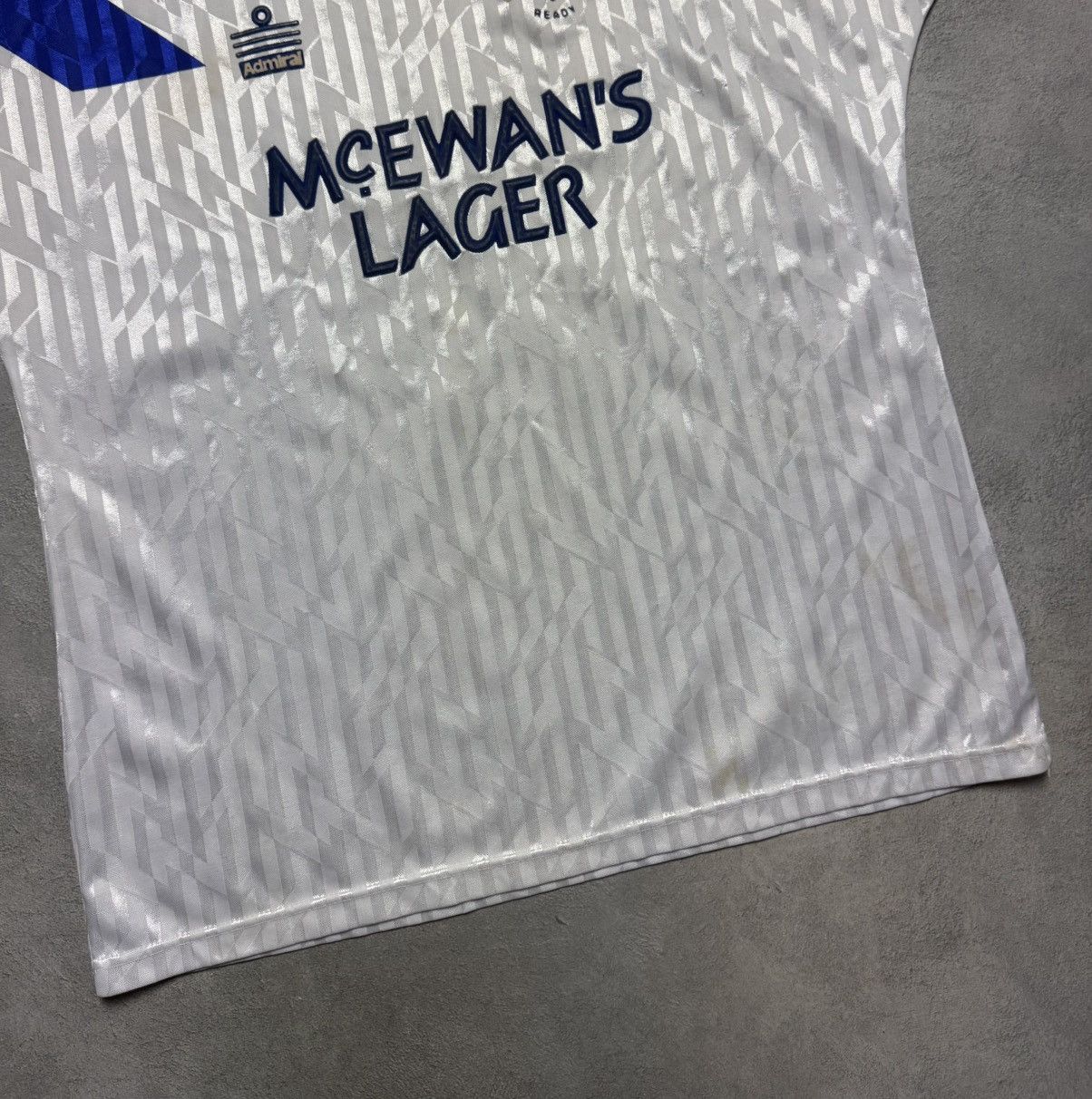 Other Glasgow Rangers 1990 1992 Away Shirt Soccer Jersey Admiral Size US L / EU 52-54 / 3 - 4 Thumbnail