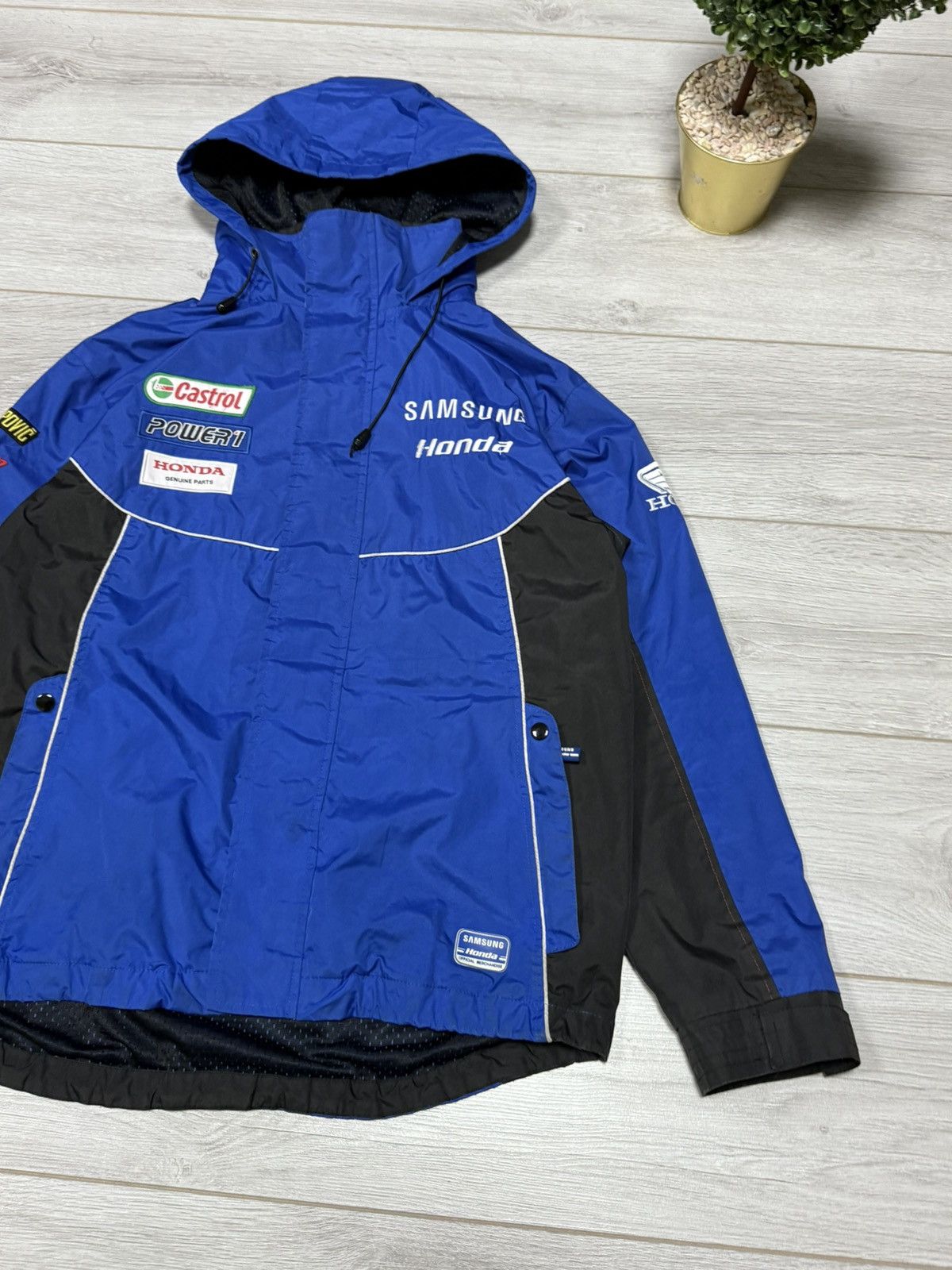 Honda Honda Samsung vintage big logo jacket zip hood Size US M / EU 48-50 / 2 - 3 Thumbnail