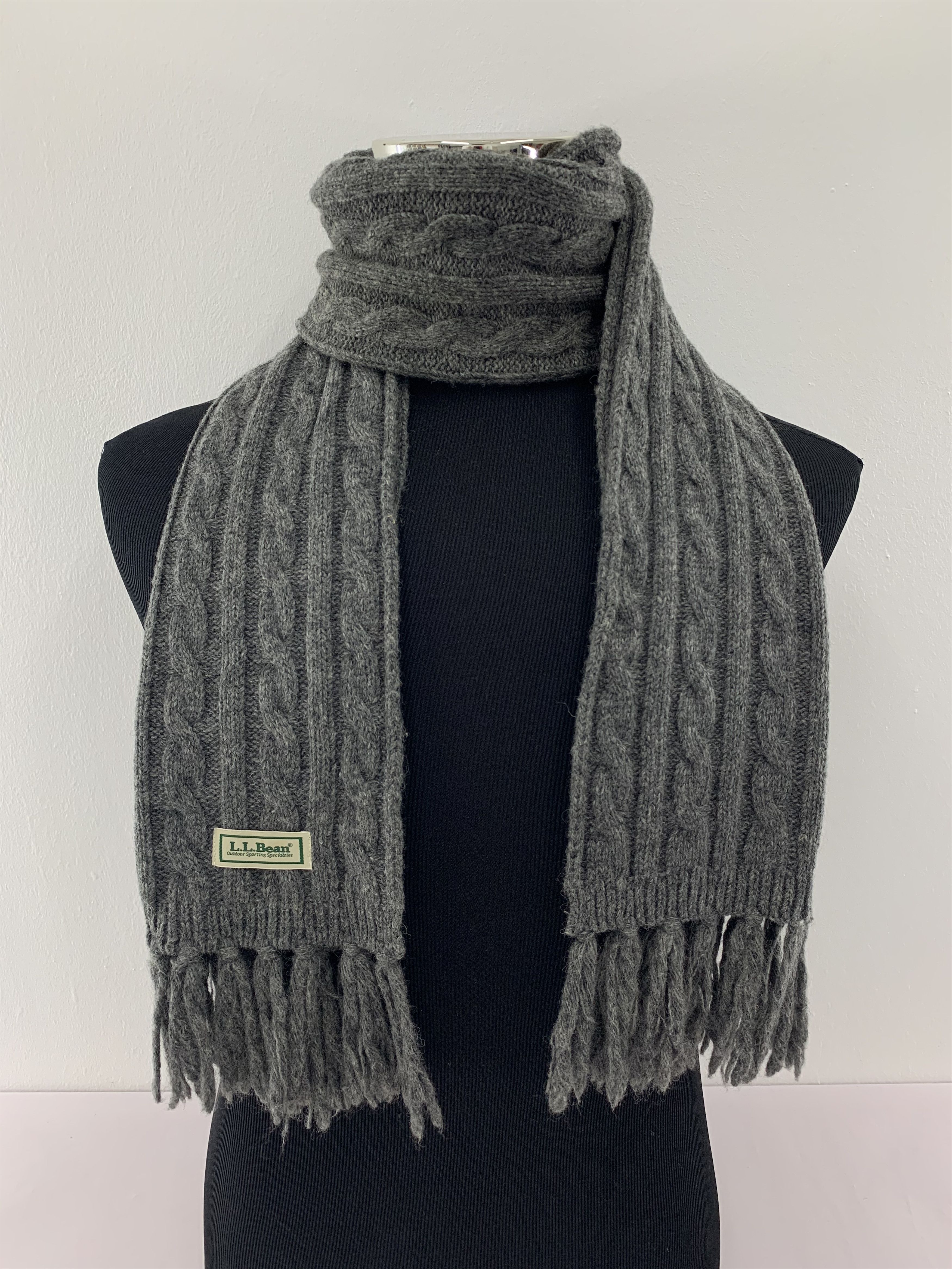 L.L. Bean L.L. Bean Scarf Wool Knit Muffler Neck Wrap BL5109 Size ONE SIZE - 1 Thumbnail