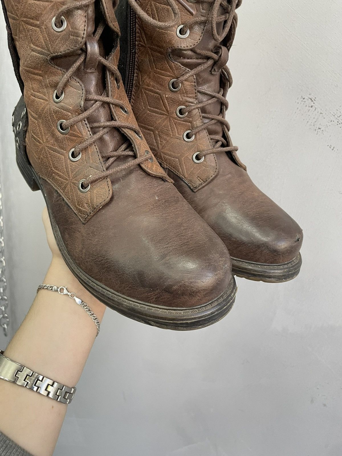 If Six Was Nine Ankle moto guidi style leather boots A.S. 98 boota 90s Size US 7.5 / EU 40-41 - 3 Thumbnail
