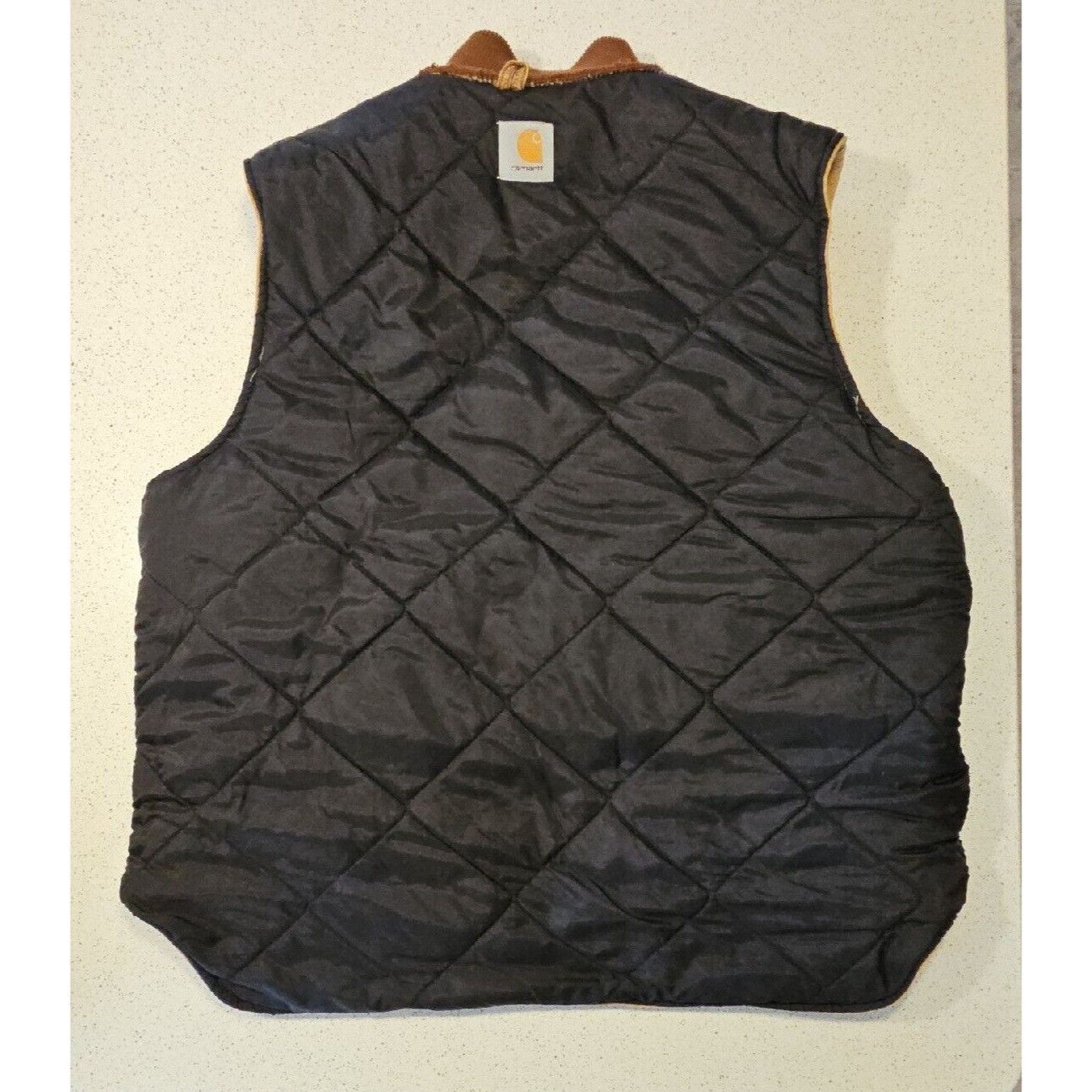 Carhartt Vtg Carhartt Quilted Vest Mens XL Brown Canvas Arctic Insula Size US XL / EU 56 / 4 - 11 Thumbnail