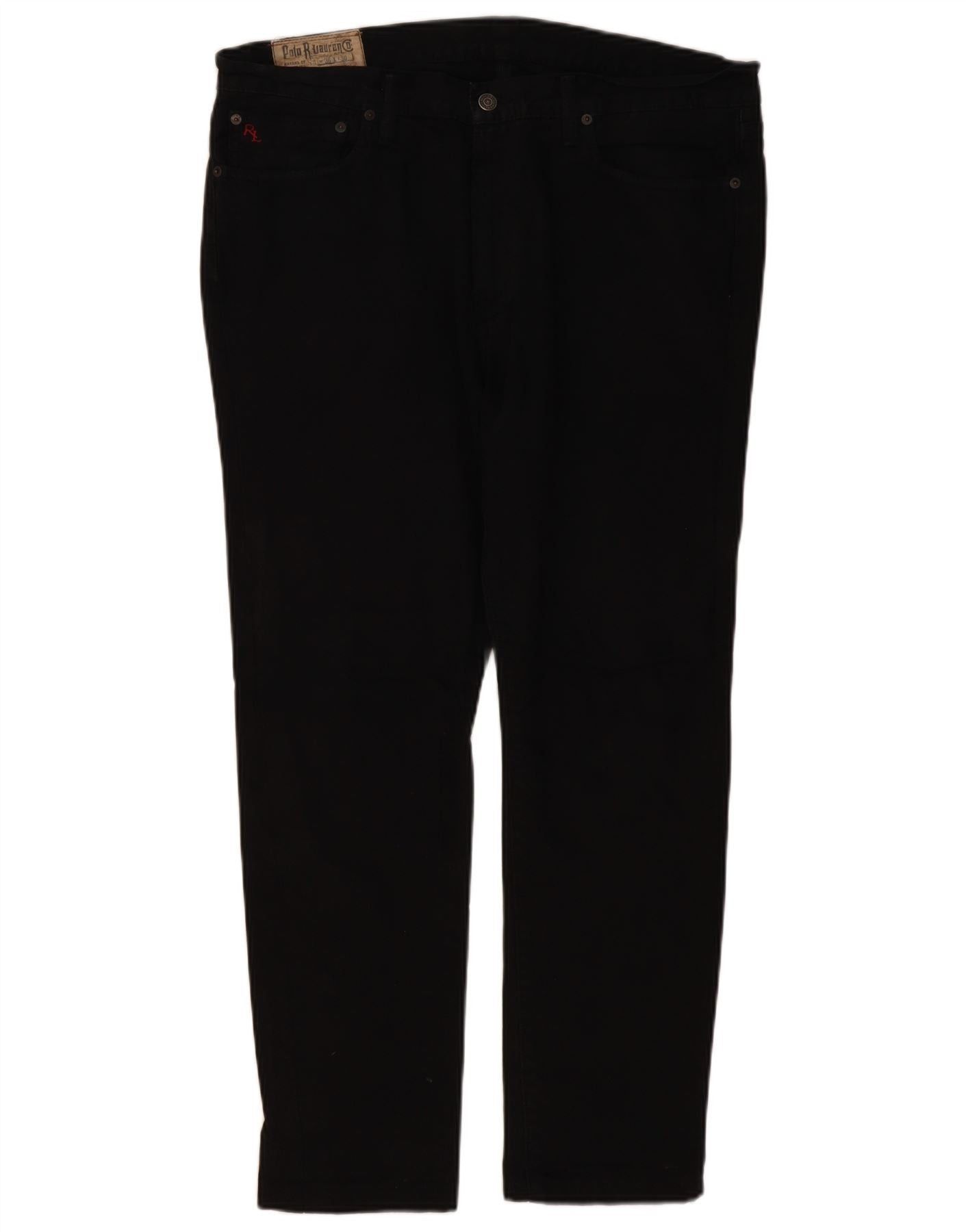 Polo Ralph Lauren Mens Slim Jeans W36 L30 Black Cotton Size US 28 / EU 44 - 1 Thumbnail