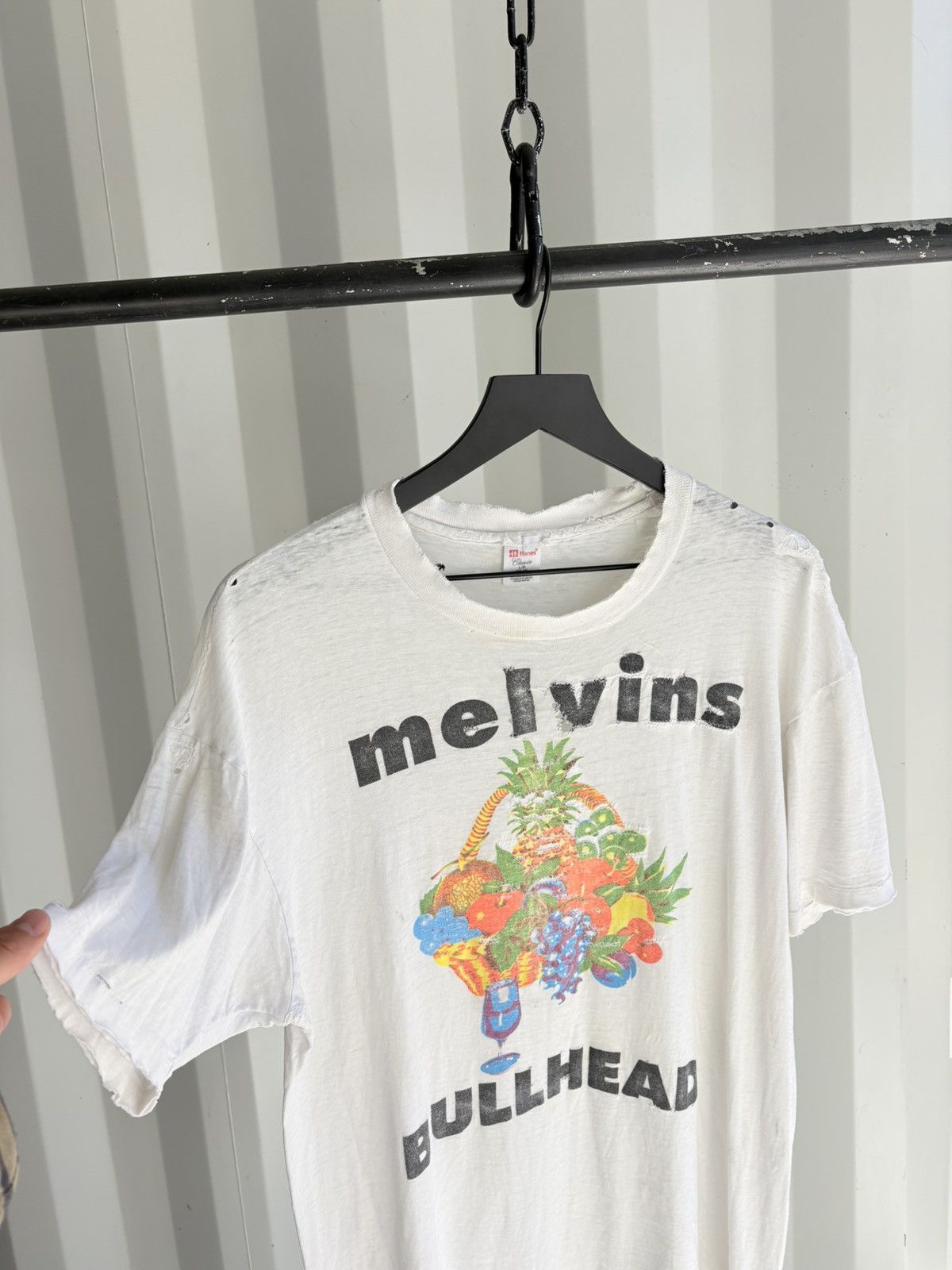 Band Tees Vintage Melvins Bullhead Shirt Faded Distressed Grunge Band Size US L / EU 52-54 / 3 - 5 Thumbnail