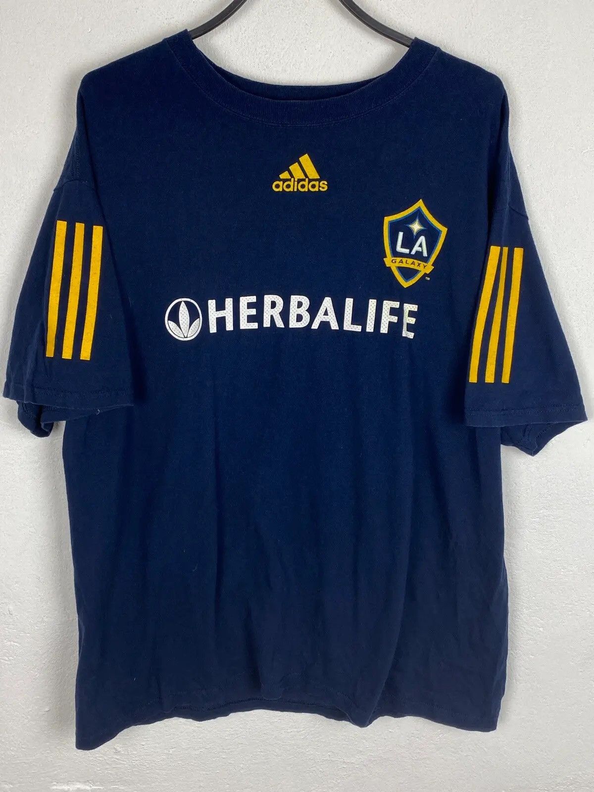 Adidas Adidas x L.A. Galaxy #23 David Beckham T-Shirt In Blue Size US M / EU 48-50 / 2 - 2 Thumbnail