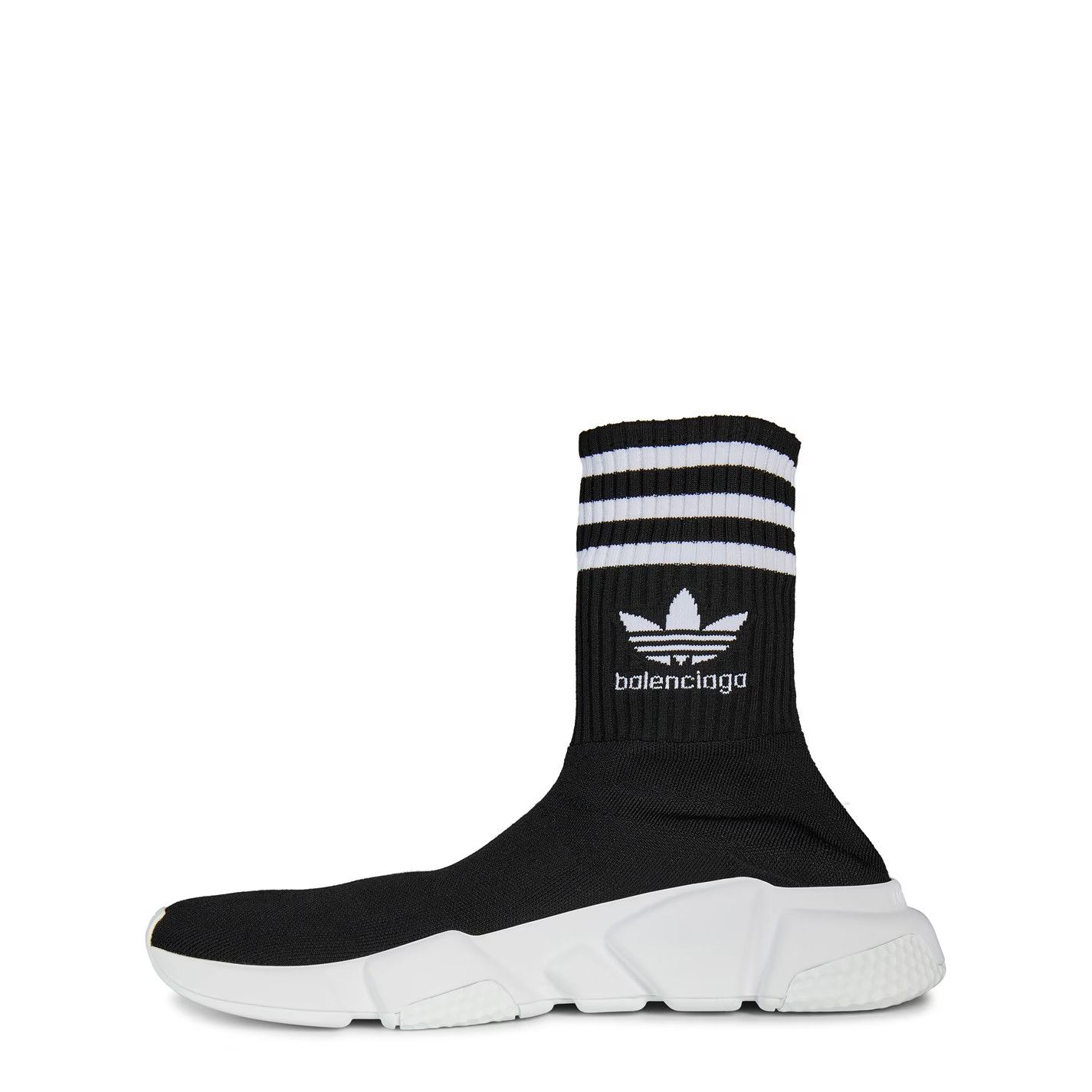 Adidas × Balenciaga o1g2r1mq0226 Sock Trainers in Black/White Size US 15 / EU 48 - 2 Thumbnail